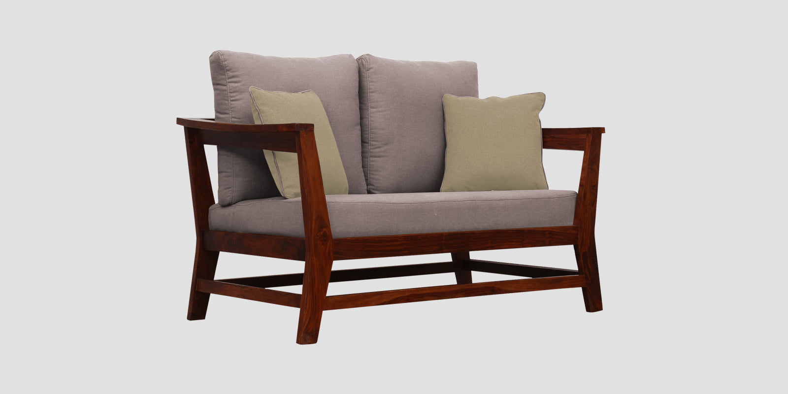 Fuju Fabric 2 Seater Sofa in Crypto Almond Beige Colour - Febonic Living
