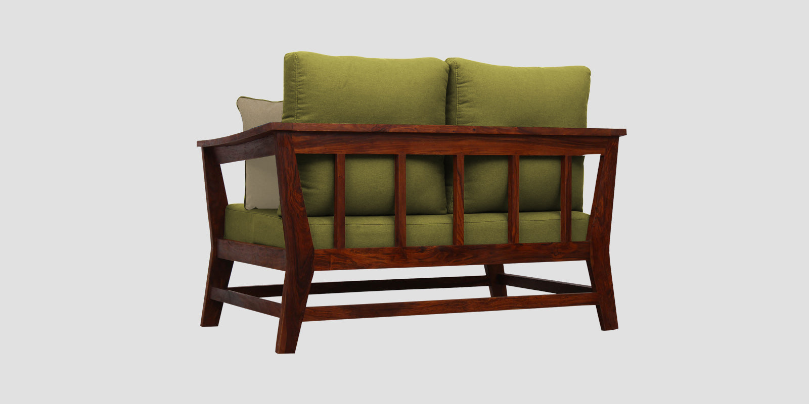 Fuju Fabric 2 Seater Sofa in Crypto Kelly Green Colour - Febonic Living