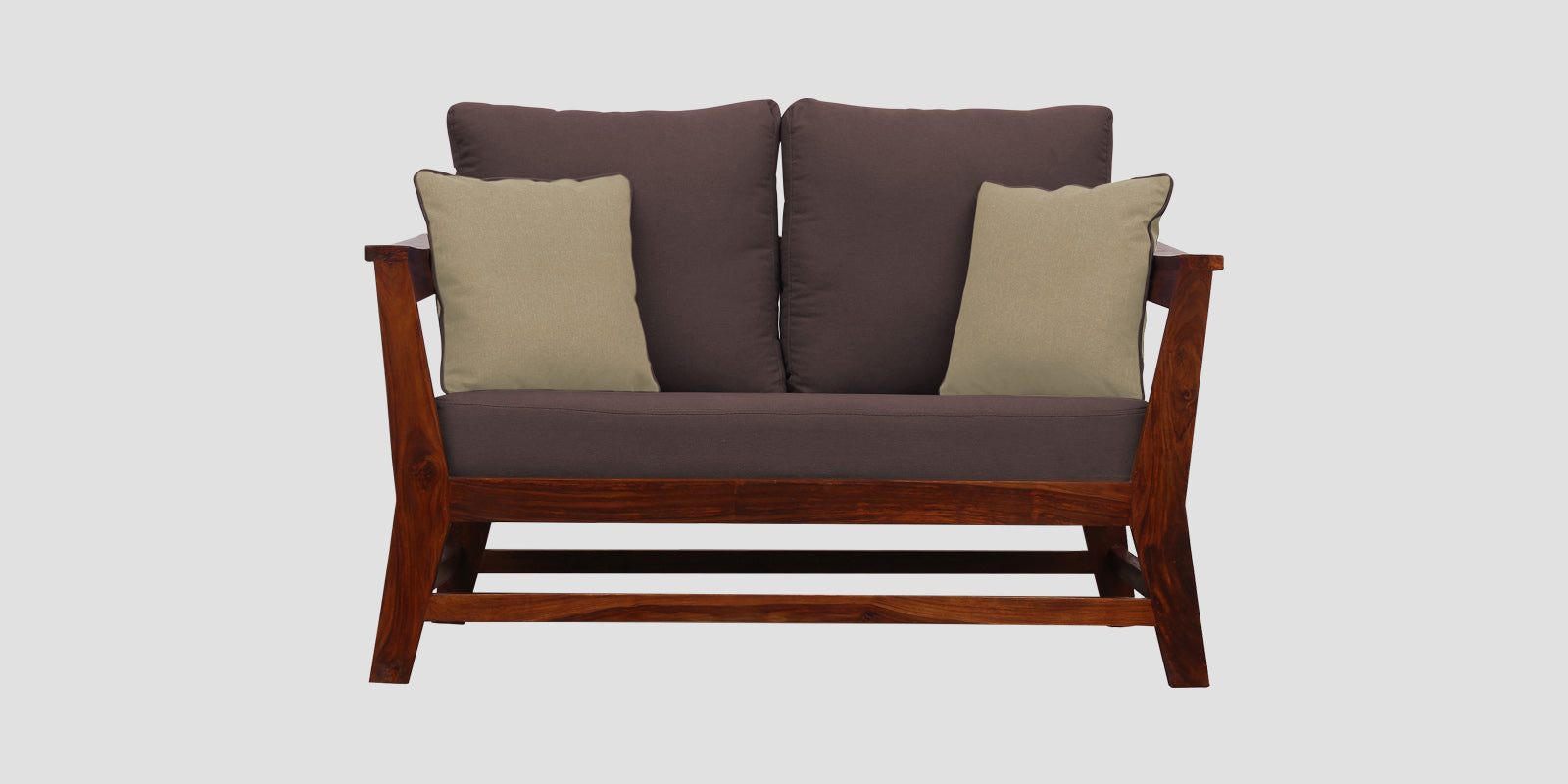 Fuju Fabric 2 Seater Sofa in Crypto Night Brown Colour - Febonic Living