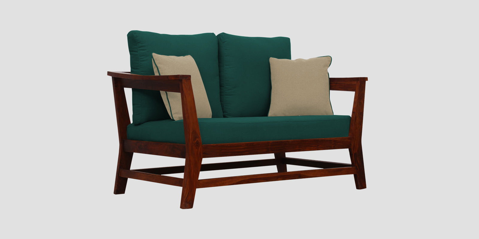 Fuju Fabric 2 Seater Sofa in Crypto Sage Green Colour - Febonic Living
