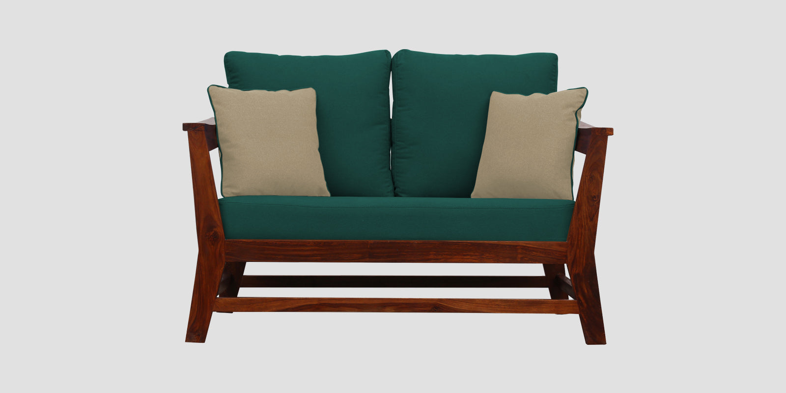 Fuju Fabric 2 Seater Sofa in Crypto Sage Green Colour - Febonic Living
