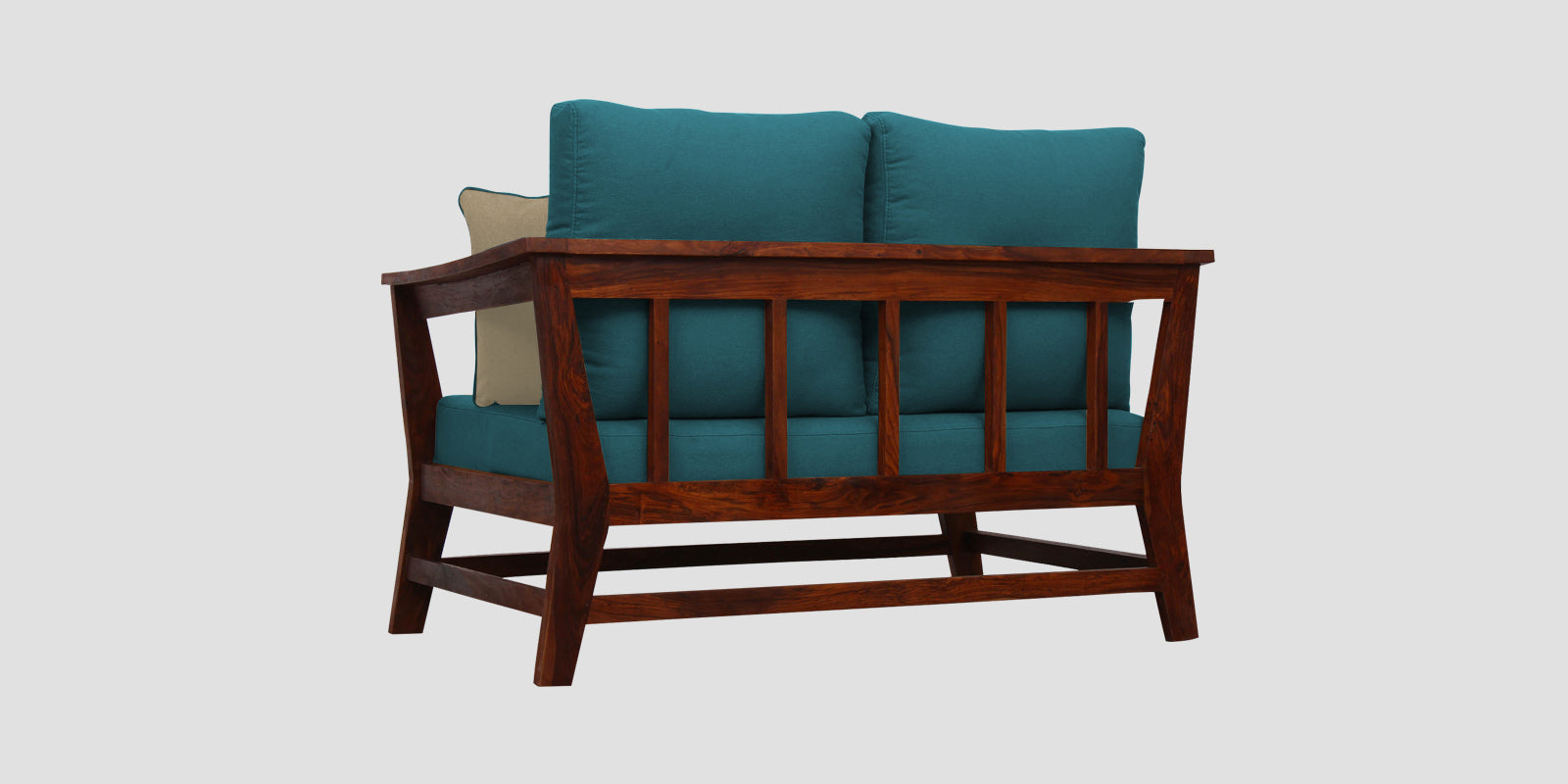 Fuju Fabric 2 Seater Sofa in Crypto Water Blue Colour - Febonic Living
