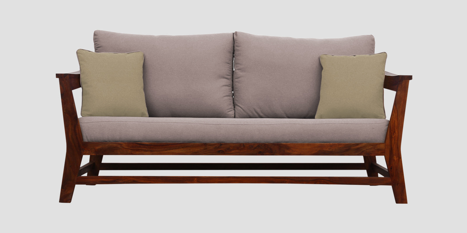 Fuju Fabric 3 Seater Sofa in Crypto Almond Beige Colour - Febonic Living