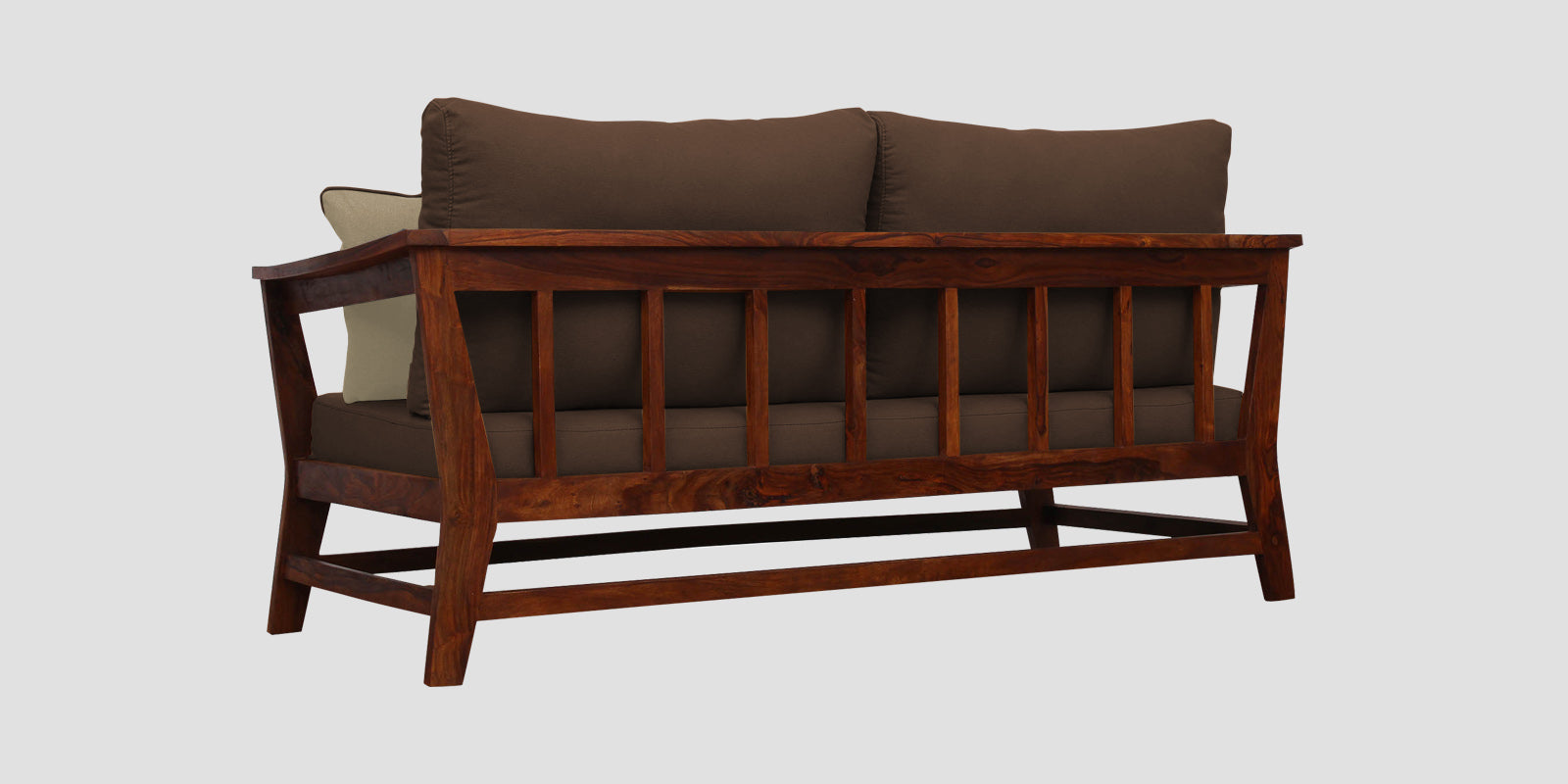 Fuju Fabric 3 Seater Sofa in Crypto Ash Brown Colour - Febonic Living