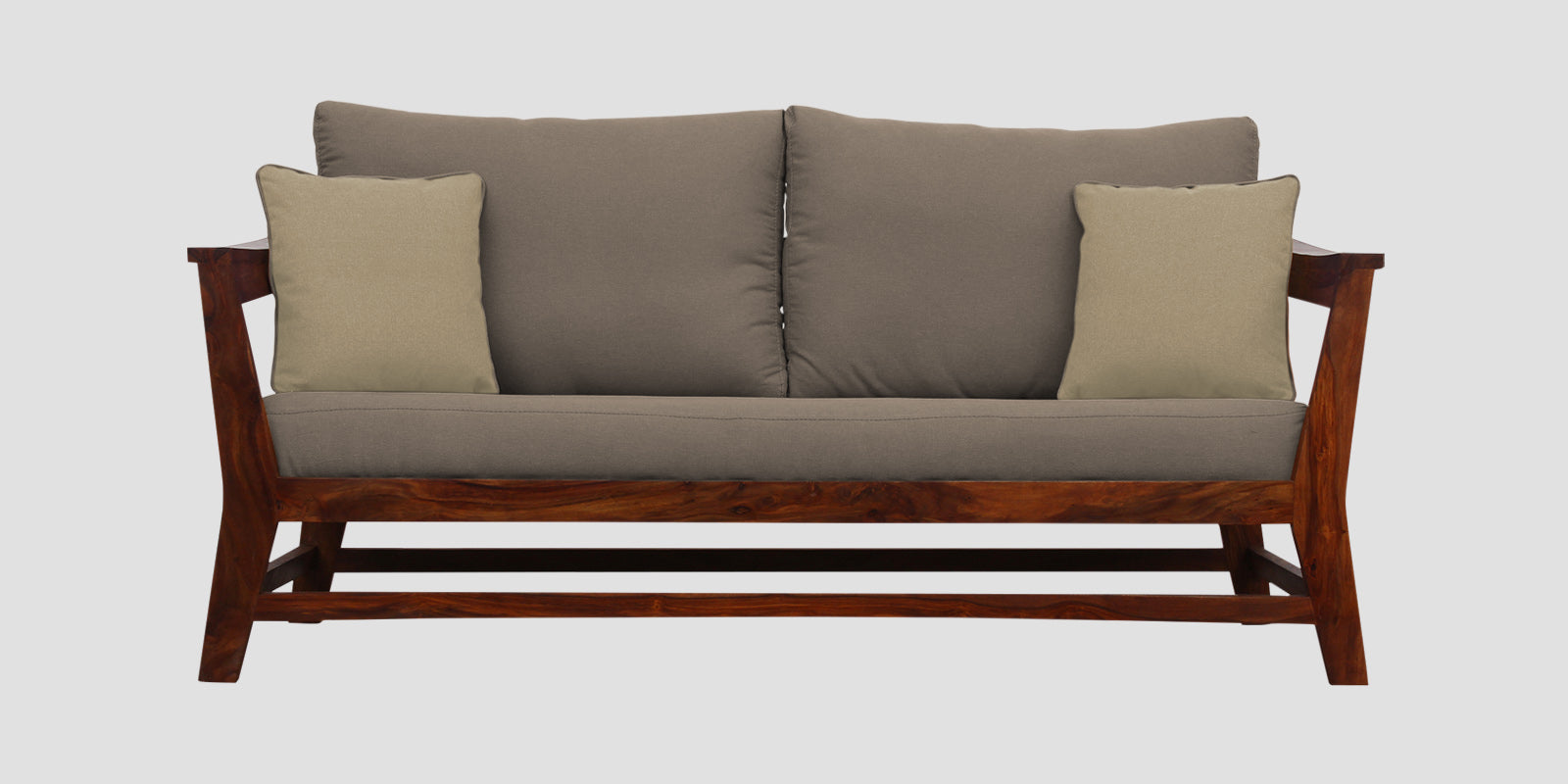 Fuju Fabric 3 Seater Sofa in Crypto Hazel Beige Colour - Febonic Living