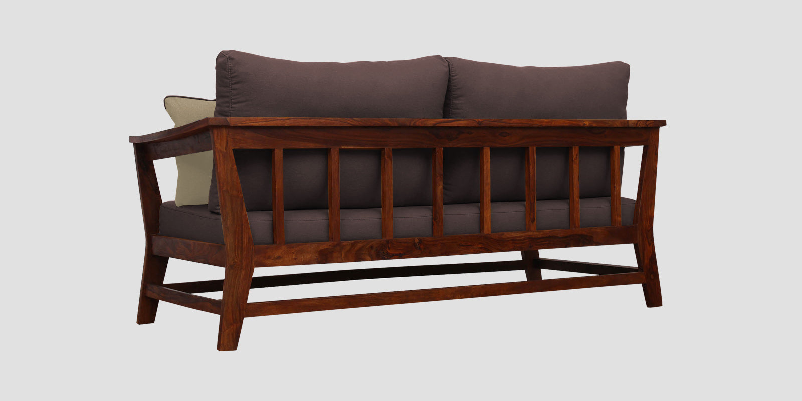Fuju Fabric 3 Seater Sofa in Crypto Night Brown Colour - Febonic Living
