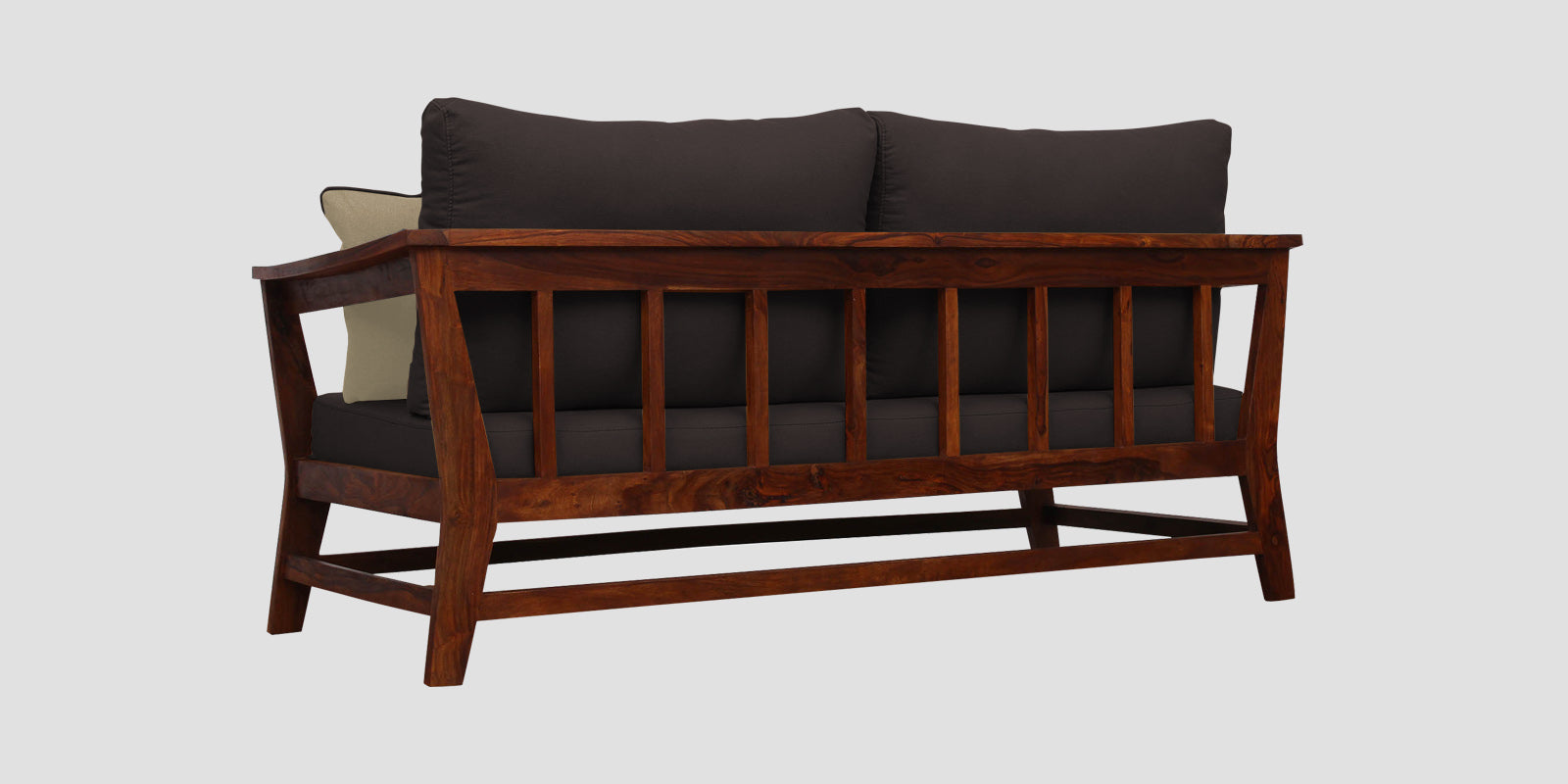 Fuju Fabric 3 Seater Sofa in Crypto Pebble Brown Colour - Febonic Living