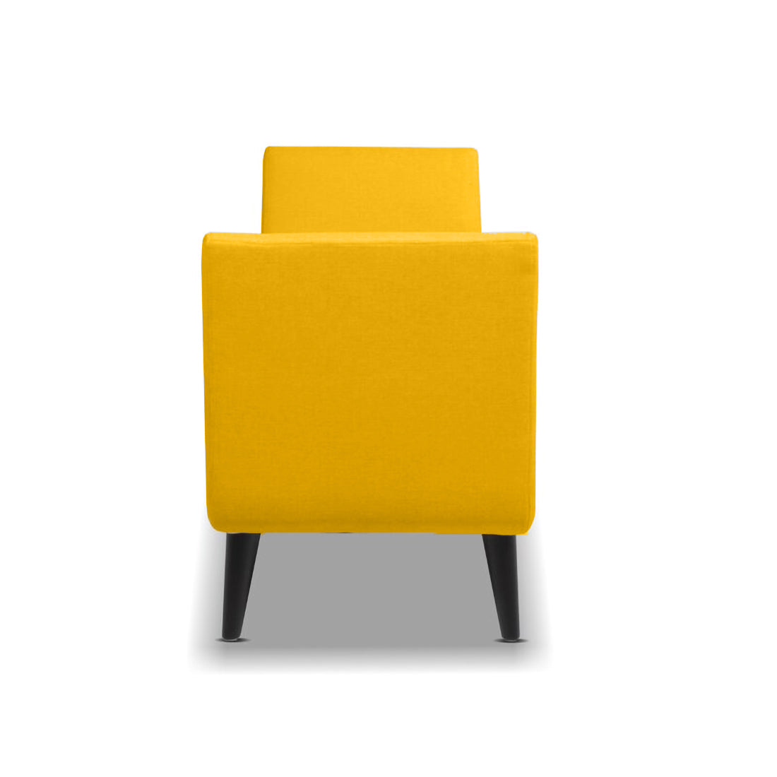 Gabreil Fabric 2 Seater Recamier In Bold Yellow Colour With Storage - Febonic Living