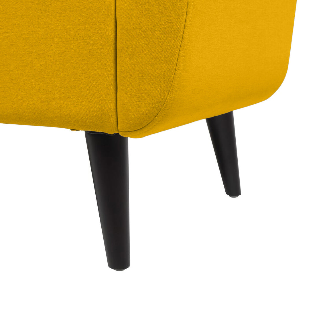 Gabreil Fabric 2 Seater Recamier In Bold Yellow Colour With Storage - Febonic Living
