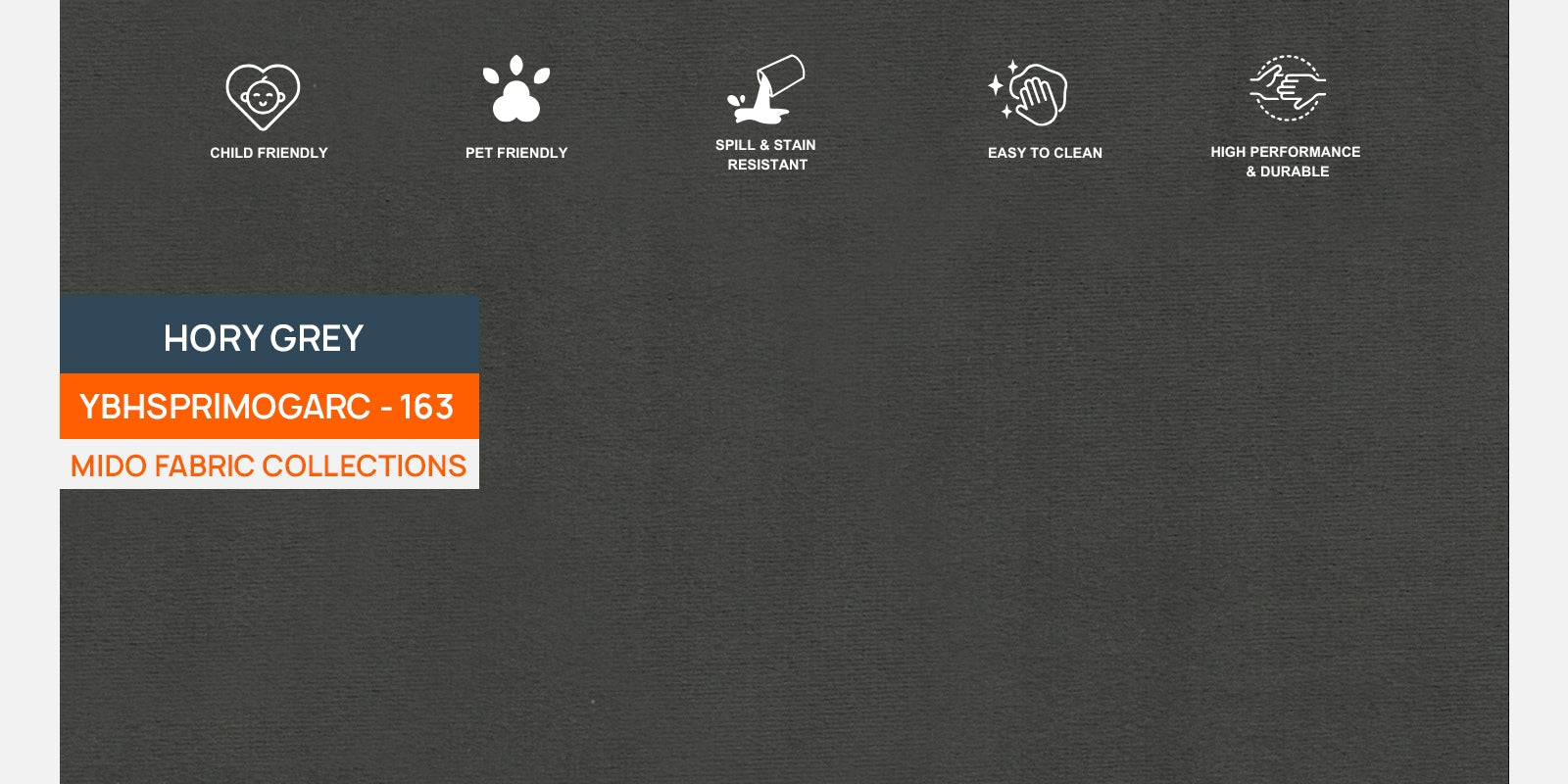 Kaylee Velvet 3 Seater Sofa In Hory Grey Colour - Febonic Living