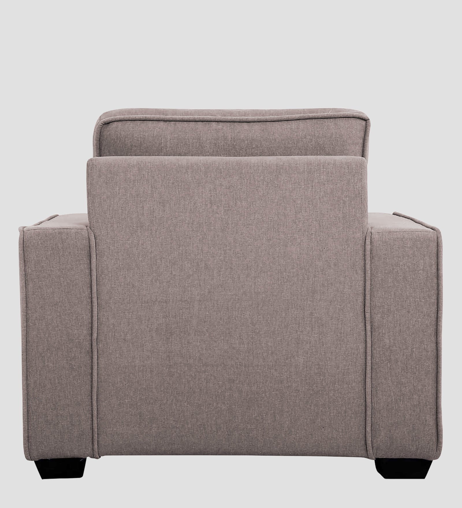 Hugo Fabric 1 Seater Sofa in Crypto Almond Beige Colour - Febonic Living