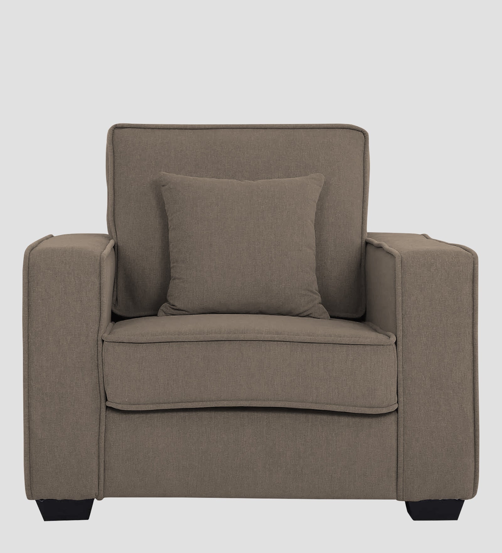 Hugo Fabric 1 Seater Sofa in Crypto Hazel Beige Colour - Febonic Living