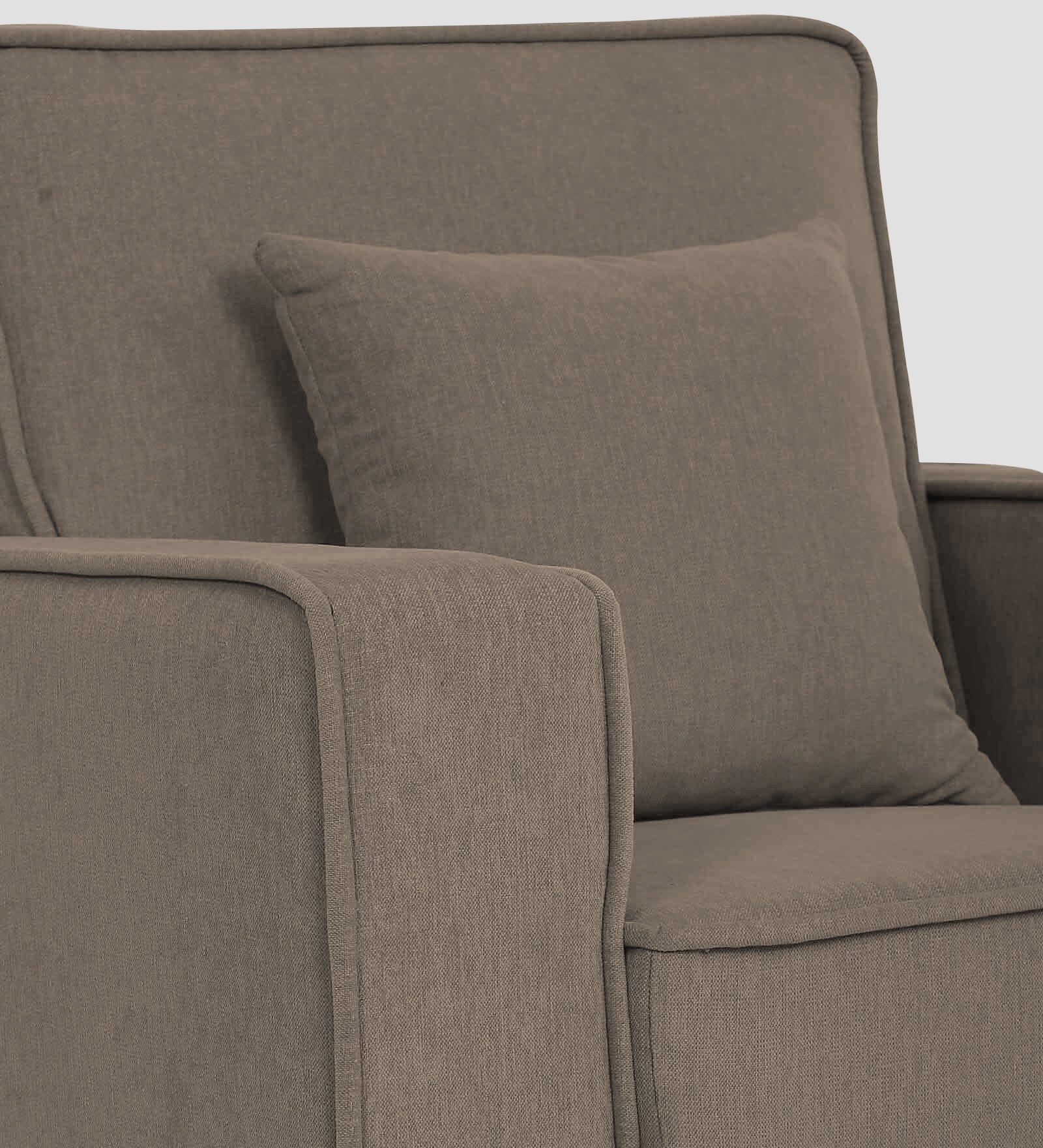 Hugo Fabric 1 Seater Sofa in Crypto Hazel Beige Colour - Febonic Living