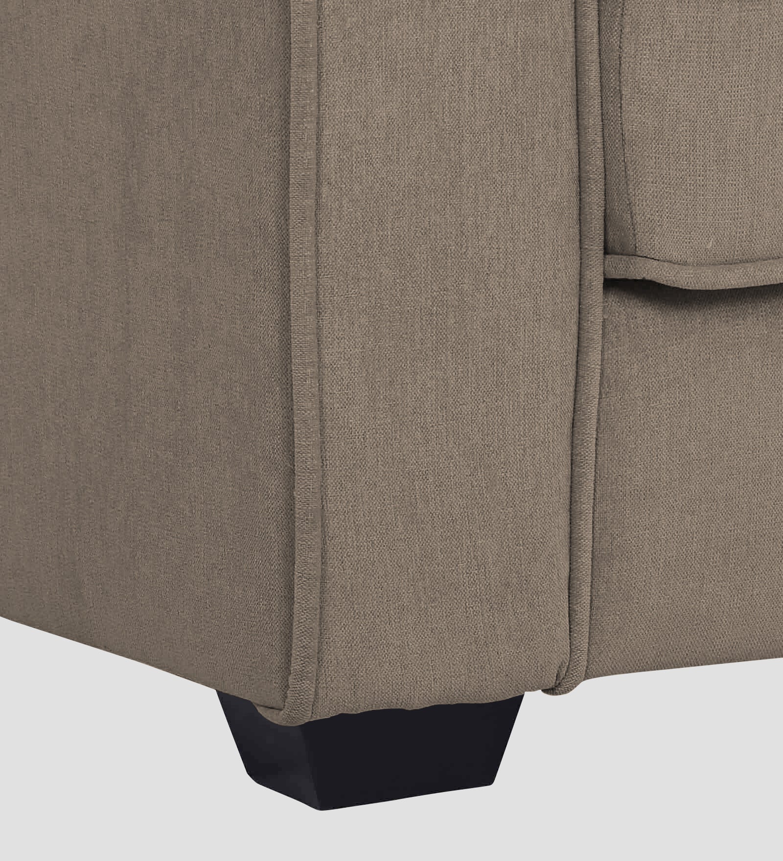 Hugo Fabric 1 Seater Sofa in Crypto Hazel Beige Colour - Febonic Living