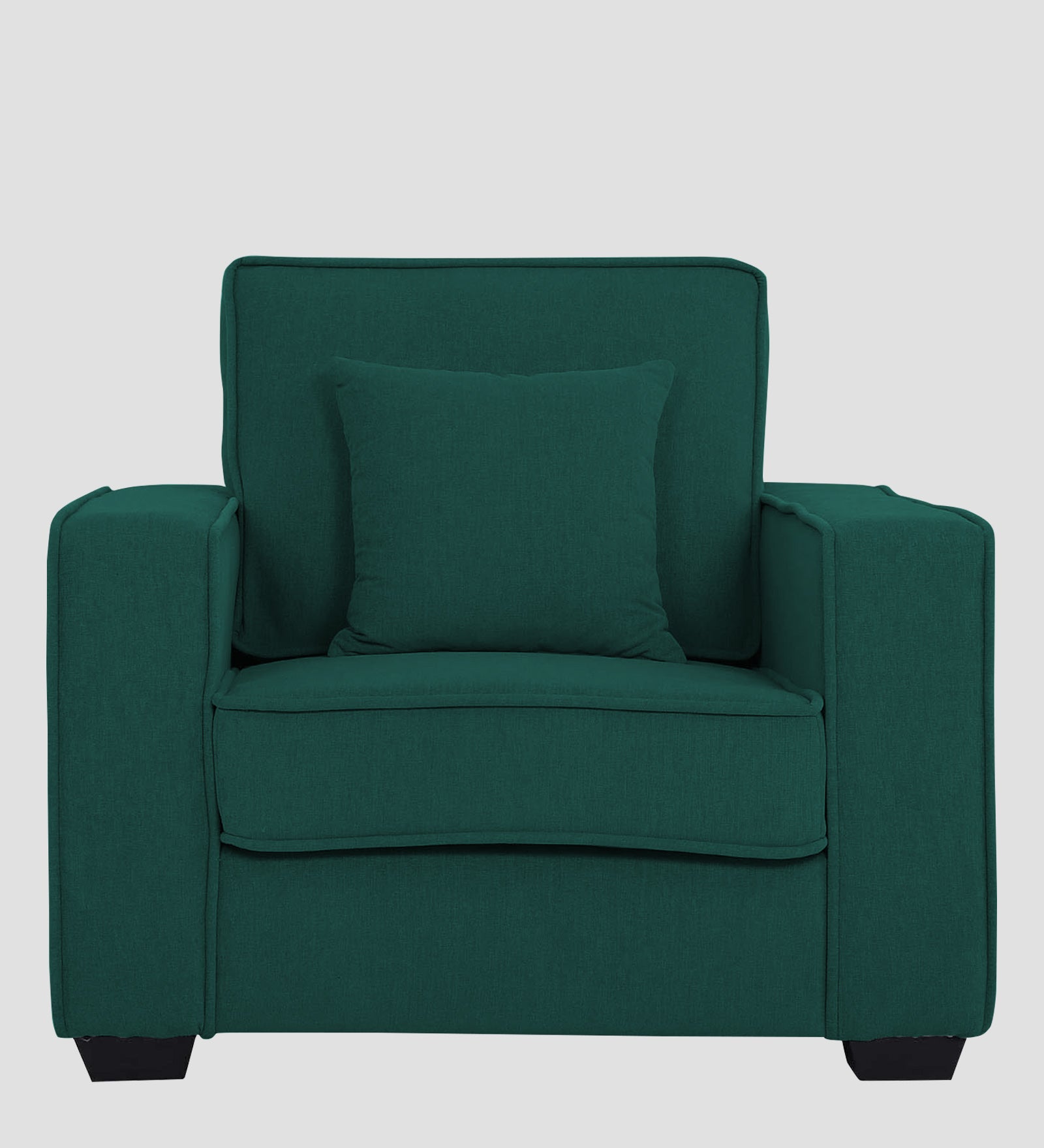 Hugo Fabric 1 Seater Sofa in Crypto Sage Green Colour - Febonic Living