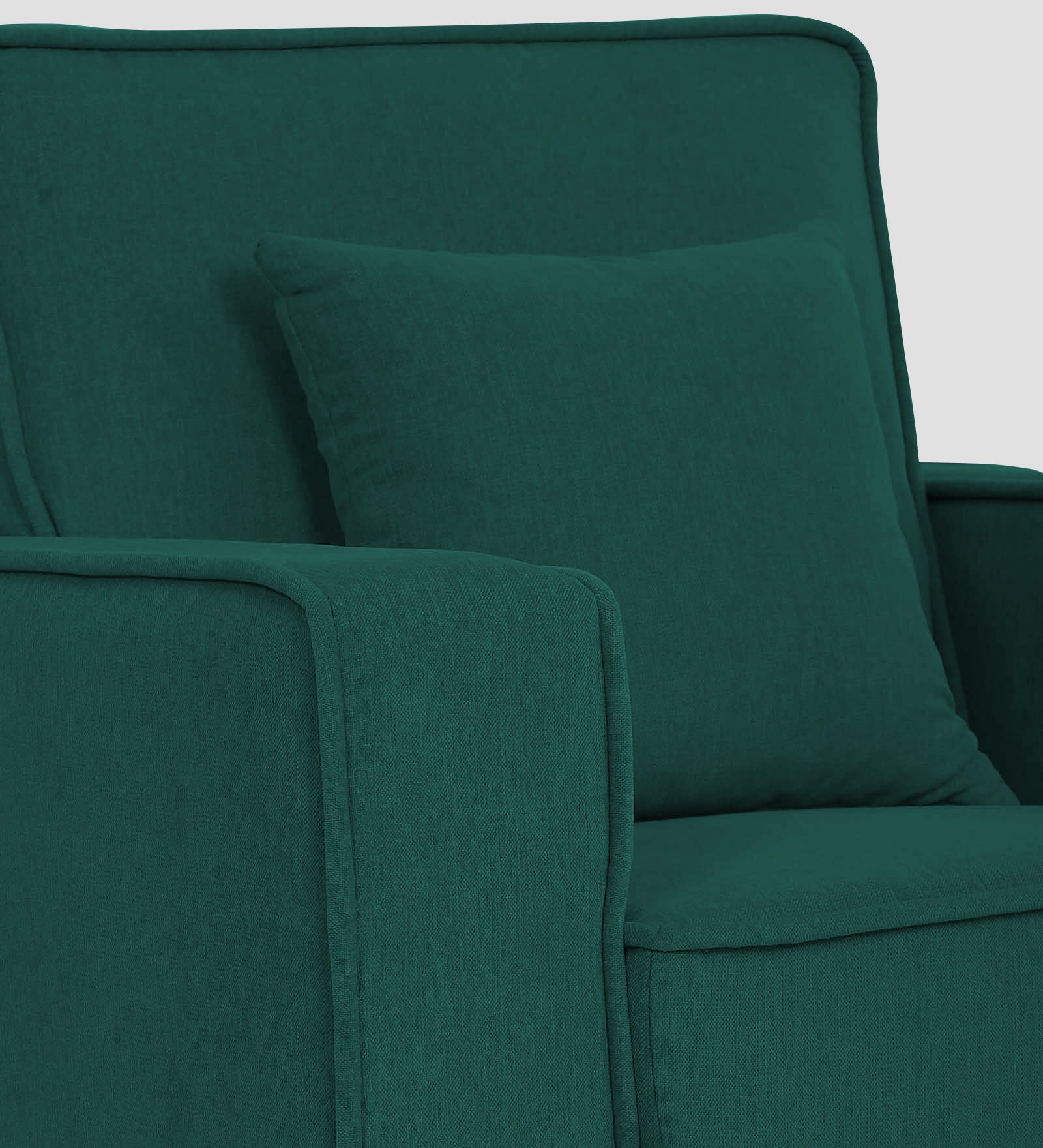 Hugo Fabric 1 Seater Sofa in Crypto Sage Green Colour - Febonic Living