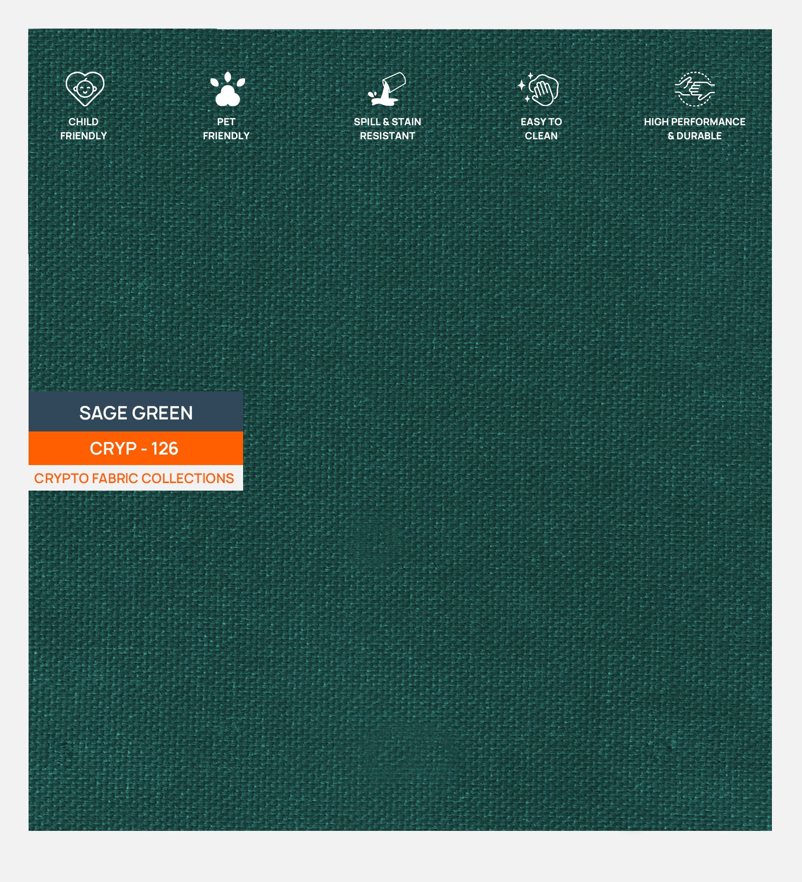 Hugo Fabric 1 Seater Sofa in Crypto Sage Green Colour - Febonic Living