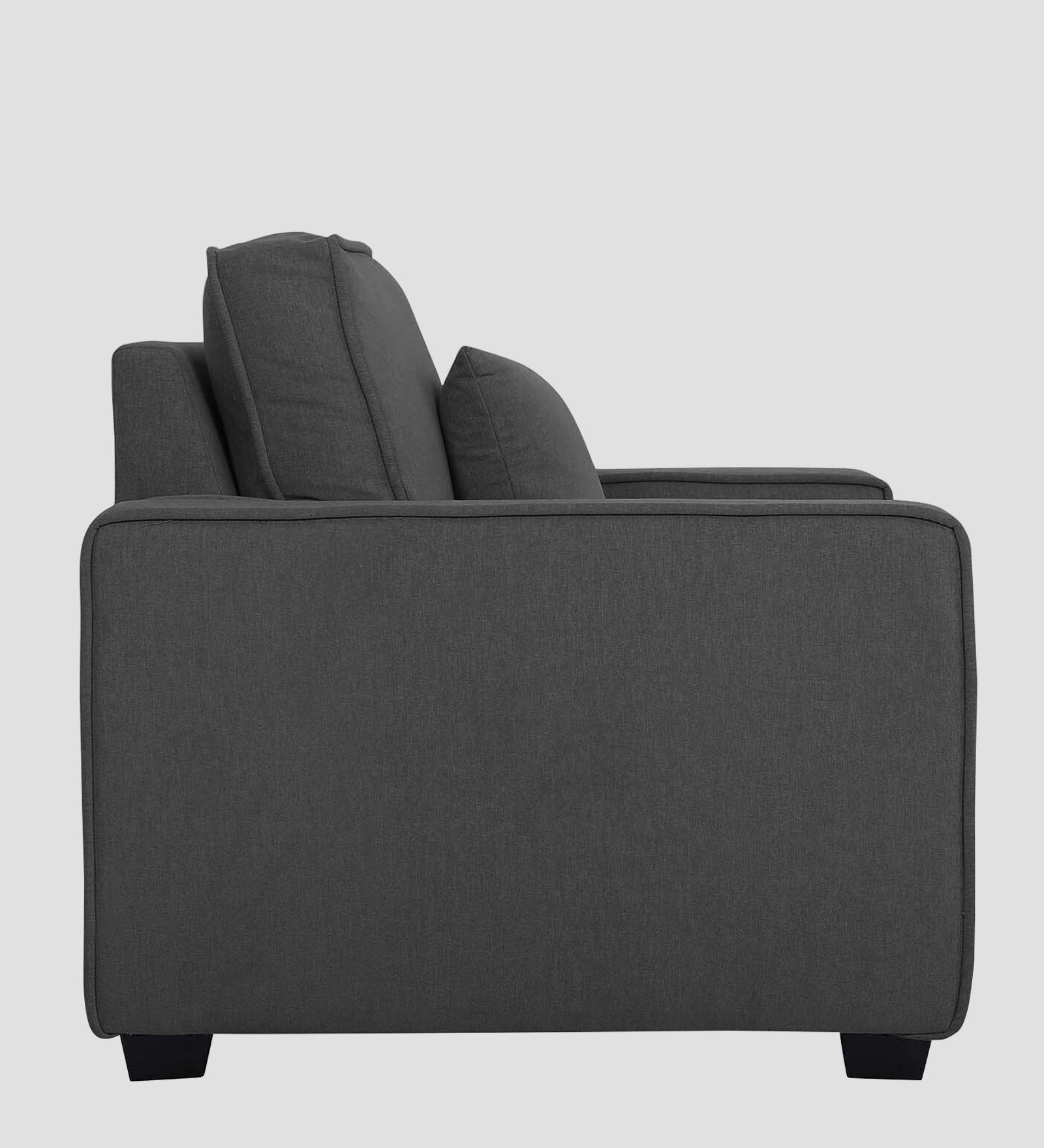 Hugo Fabric 1 Seater Sofa in Crypto Stone Grey Colour - Febonic Living