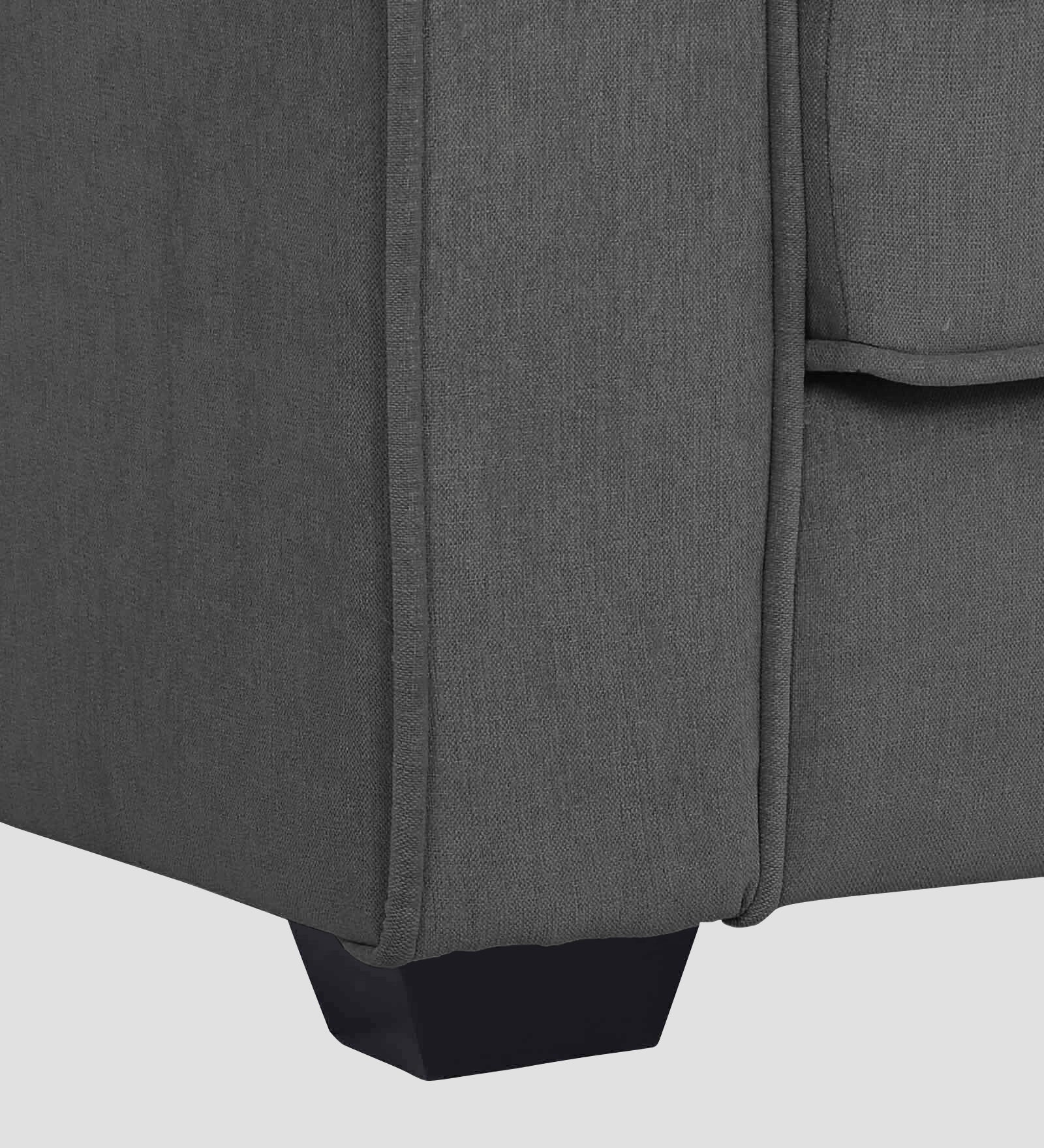 Hugo Fabric 1 Seater Sofa in Crypto Stone Grey Colour - Febonic Living