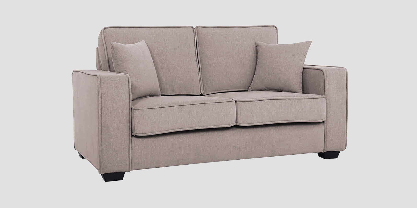 Hugo Fabric 2 Seater Sofa in Crypto Almond Beige Colour - Febonic Living