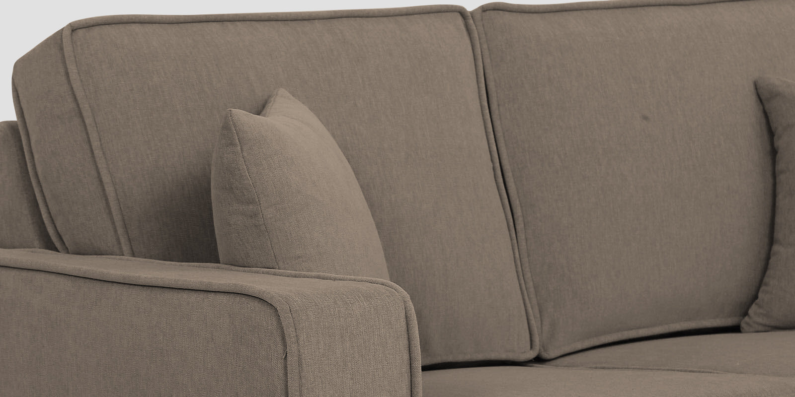 Hugo Fabric 2 Seater Sofa in Crypto Hazel Beige Colour - Febonic Living
