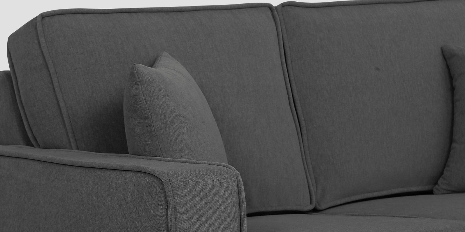 Hugo Fabric 2 Seater Sofa in Crypto Stone Grey Colour - Febonic Living