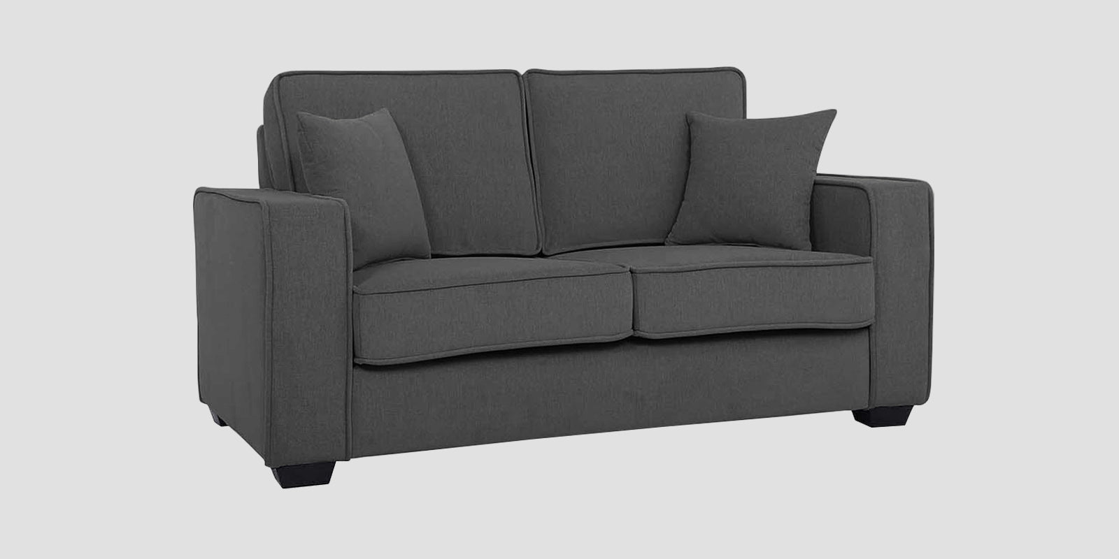 Hugo Fabric 2 Seater Sofa in Crypto Stone Grey Colour - Febonic Living