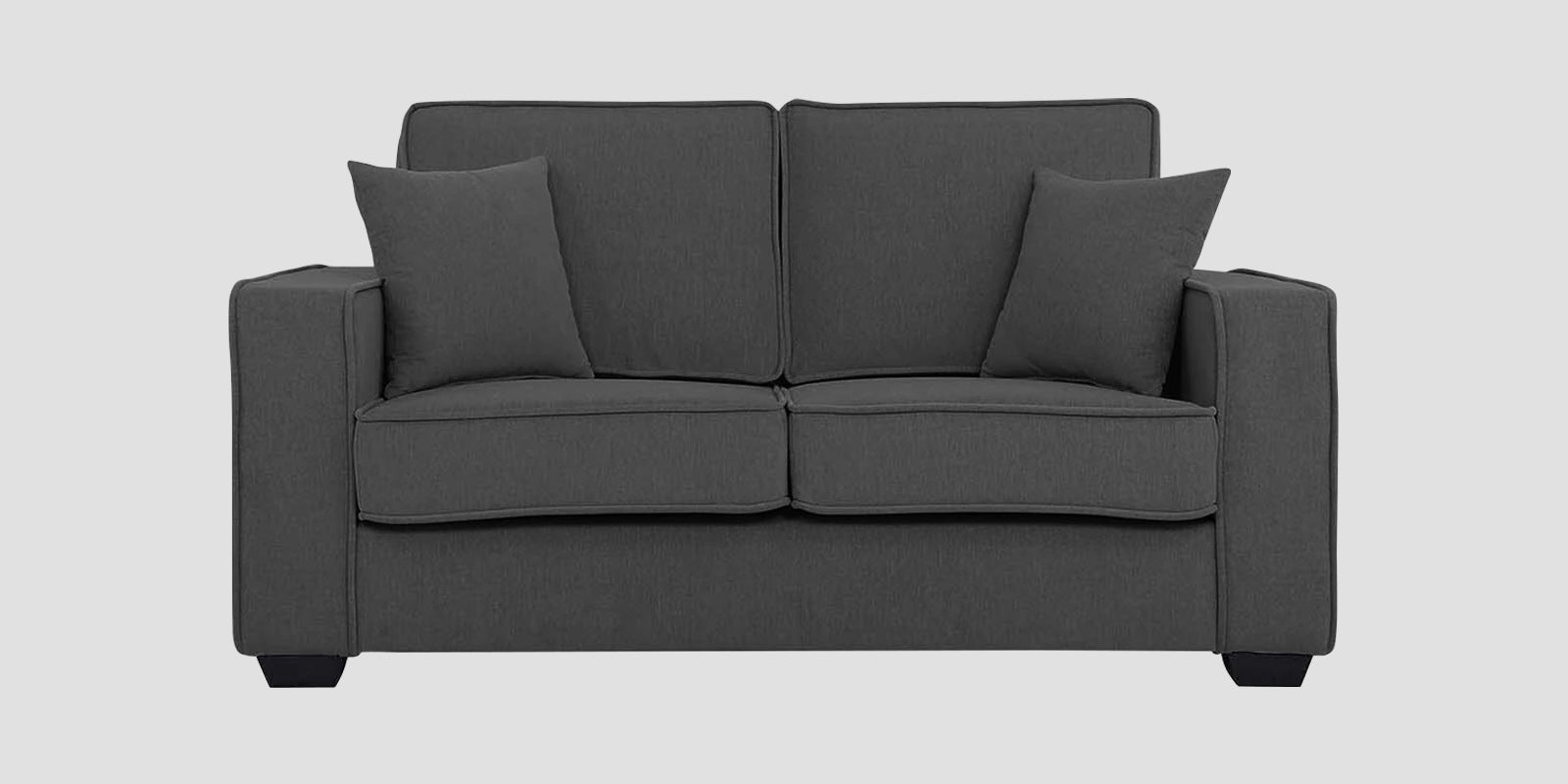 Hugo Fabric 2 Seater Sofa in Crypto Stone Grey Colour - Febonic Living