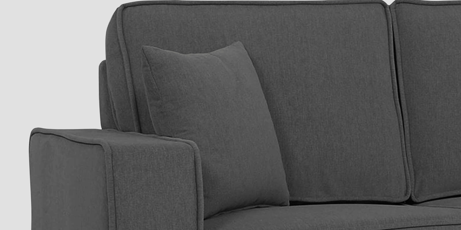Hugo Fabric 2 Seater Sofa in Crypto Stone Grey Colour - Febonic Living