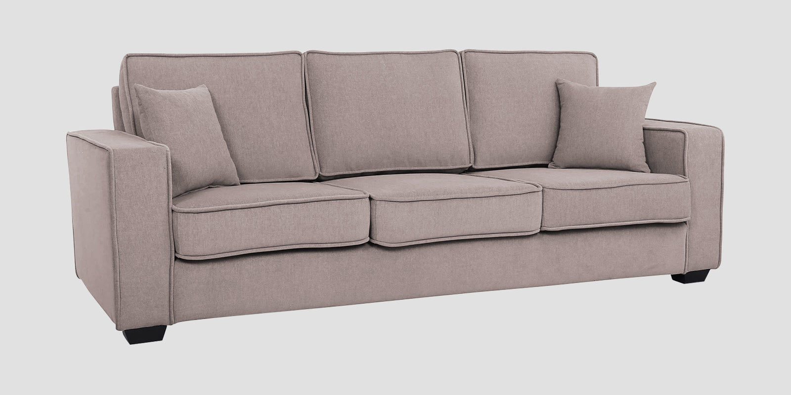 Hugo Fabric 3 Seater Sofa in Crypto Almond Beige Colour - Febonic Living