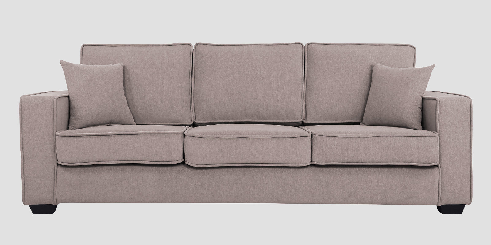 Hugo Fabric 3 Seater Sofa in Crypto Almond Beige Colour - Febonic Living