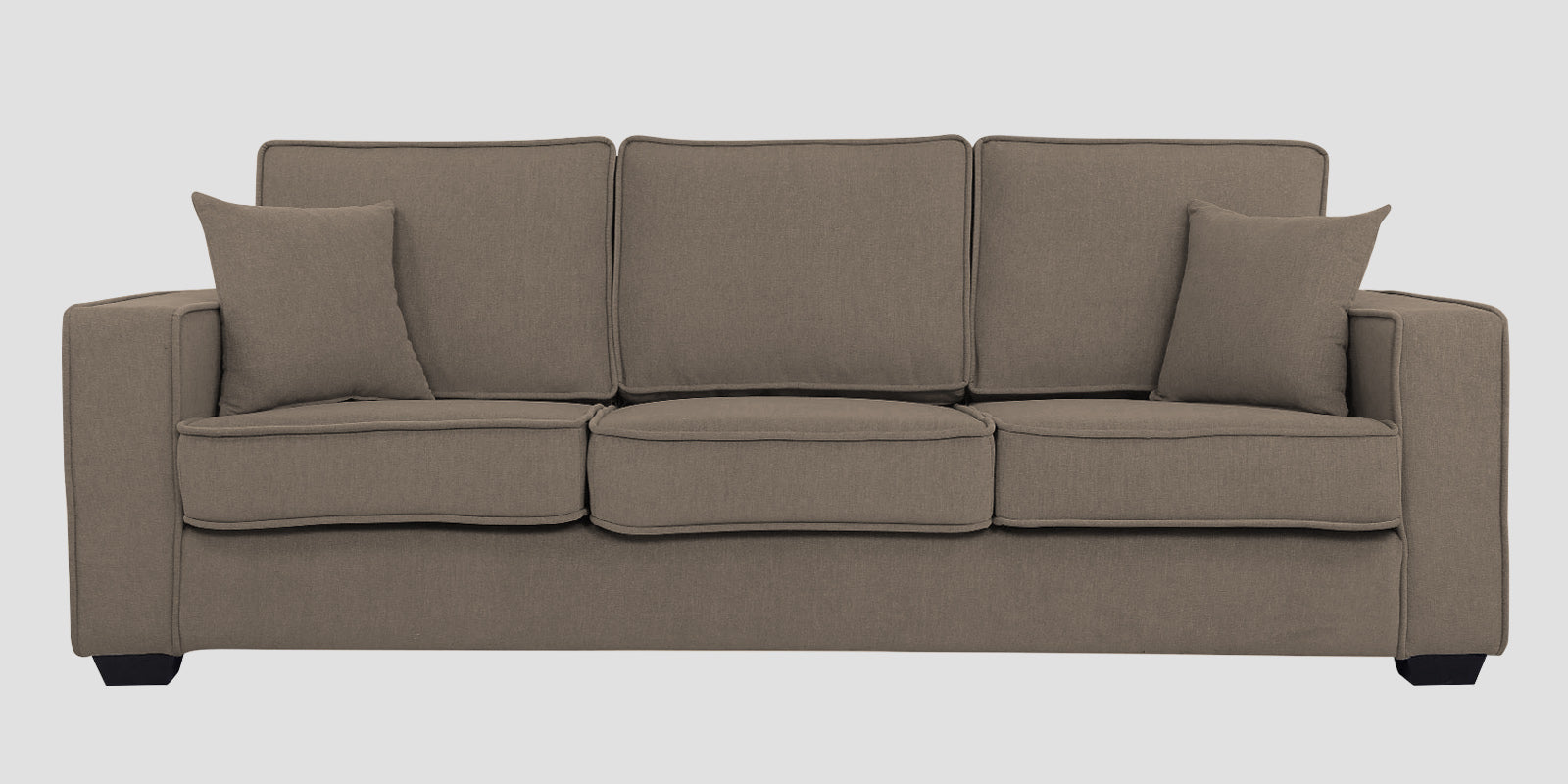Hugo Fabric 3 Seater Sofa in Crypto Hazel Beige Colour - Febonic Living