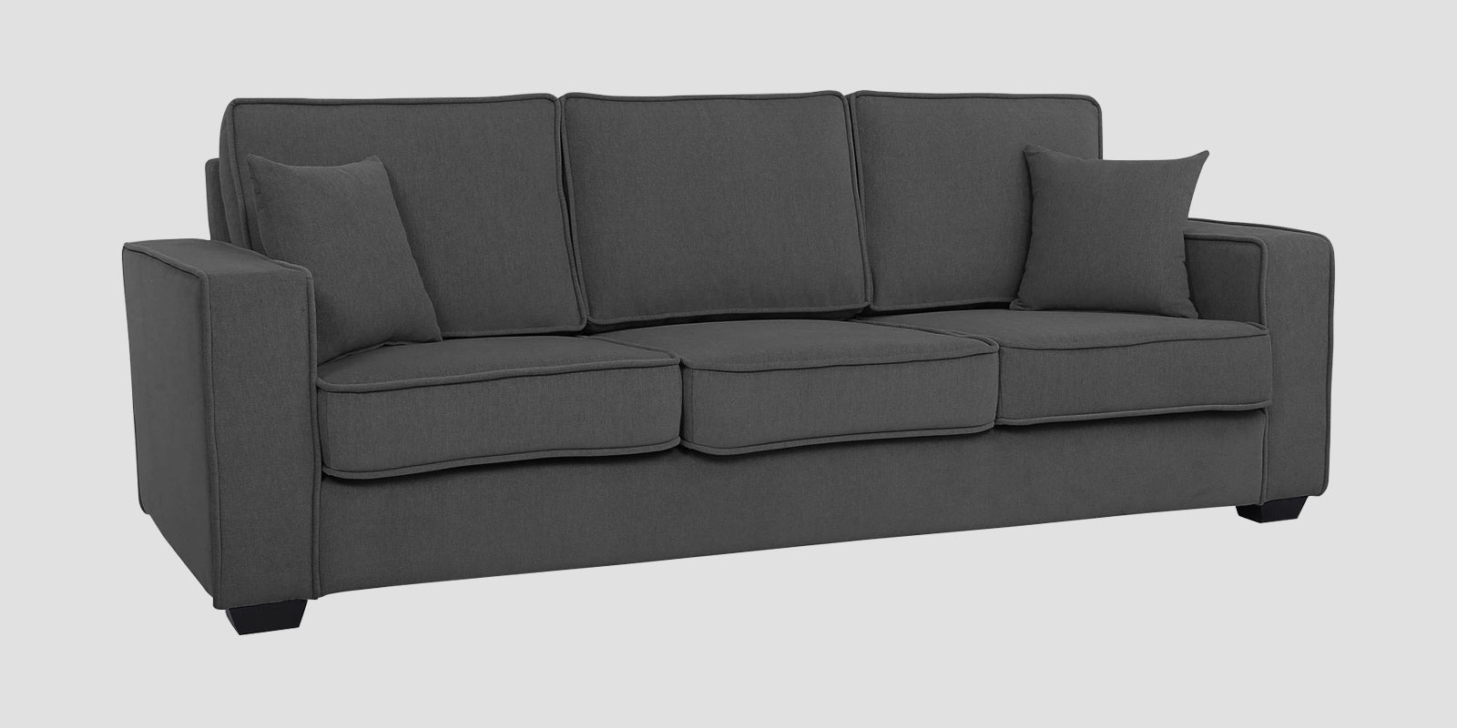 Hugo Fabric 3 Seater Sofa in Crypto Stone Grey Colour - Febonic Living