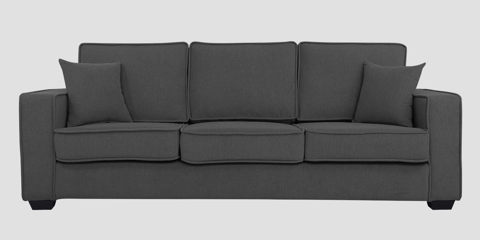 Hugo Fabric 3 Seater Sofa in Crypto Stone Grey Colour - Febonic Living