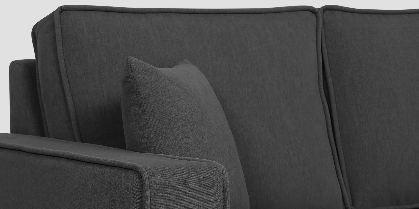 Hugo Fabric 3 Seater Sofa in Crypto Stone Grey Colour - Febonic Living