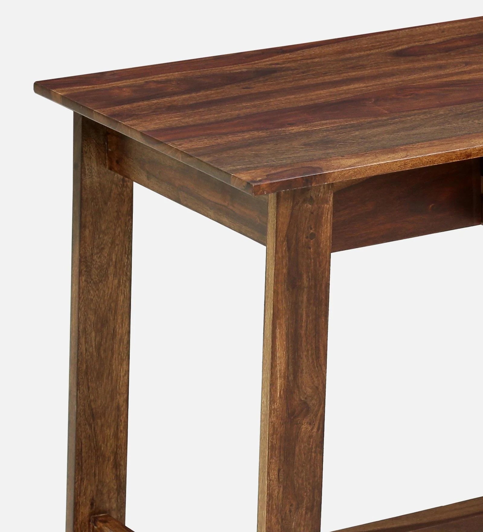 Masha Sheesham Wood Writing Table With Scratch Resistant In Provincial Teak Finish - Febonic Living