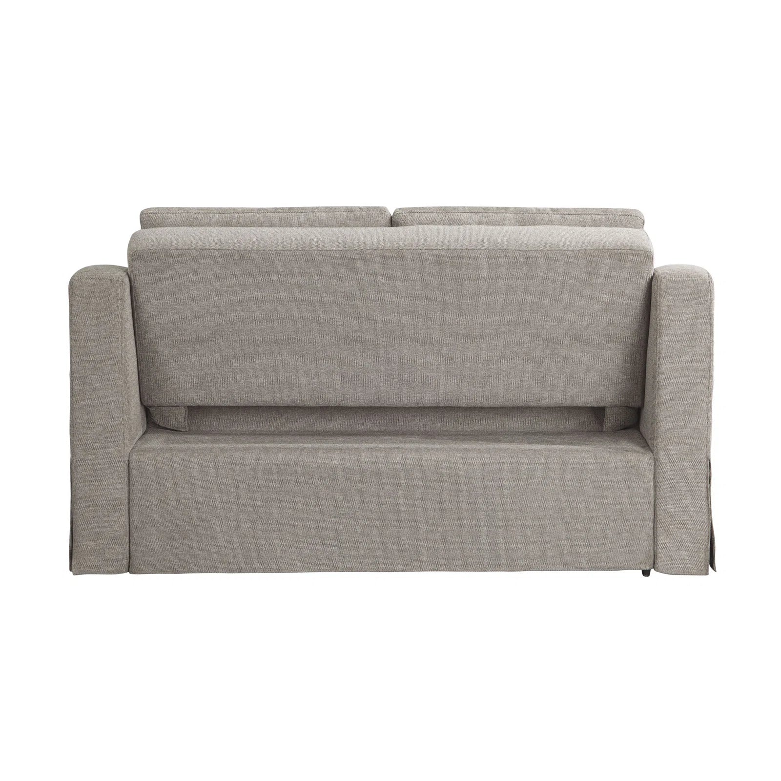 Tisla Fabric 2 Seater Pull Out Sofa Cum Bed In Silver Grey Colour