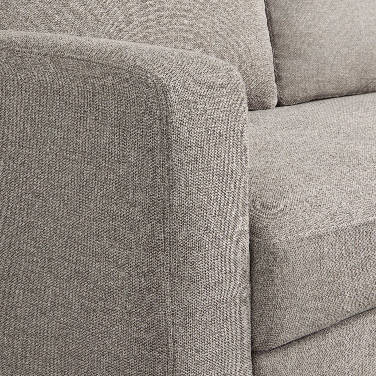 Tisla Fabric 2 Seater Pull Out Sofa Cum Bed In Silver Grey Colour