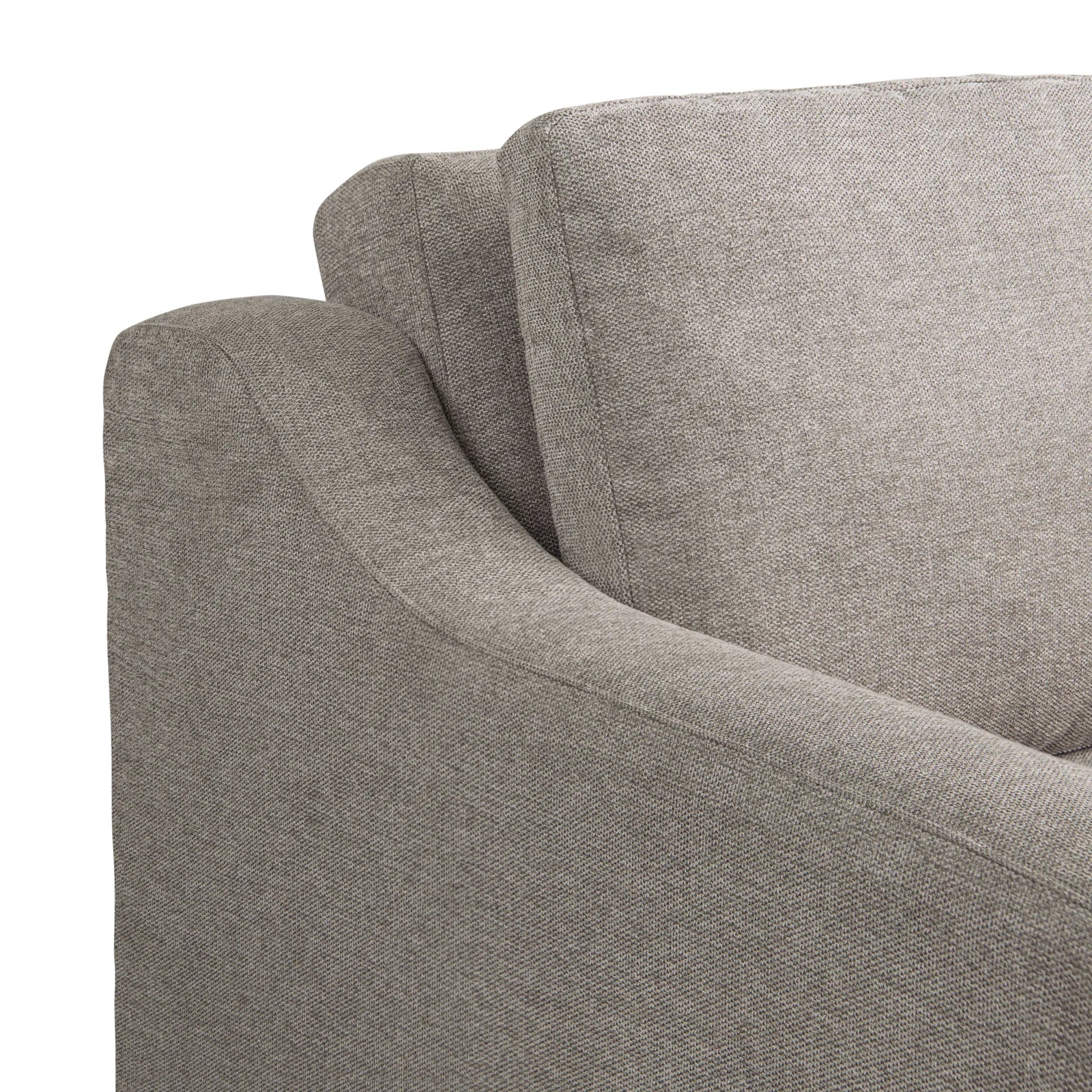 Tisla Fabric 2 Seater Pull Out Sofa Cum Bed In Silver Grey Colour