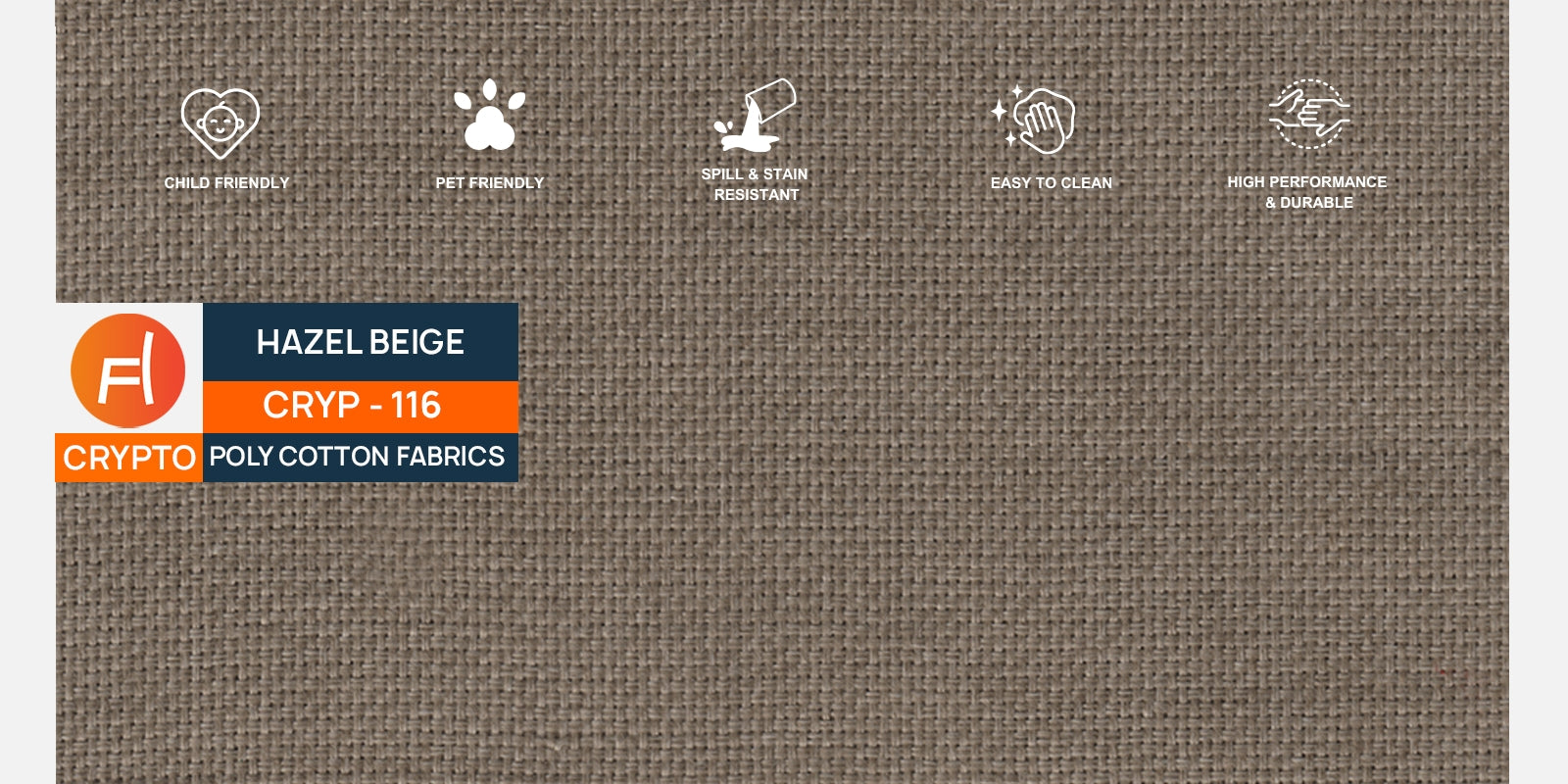 Goofy Fabric 2 Seater Sofa In Hazel Beige Colour - Febonic Living