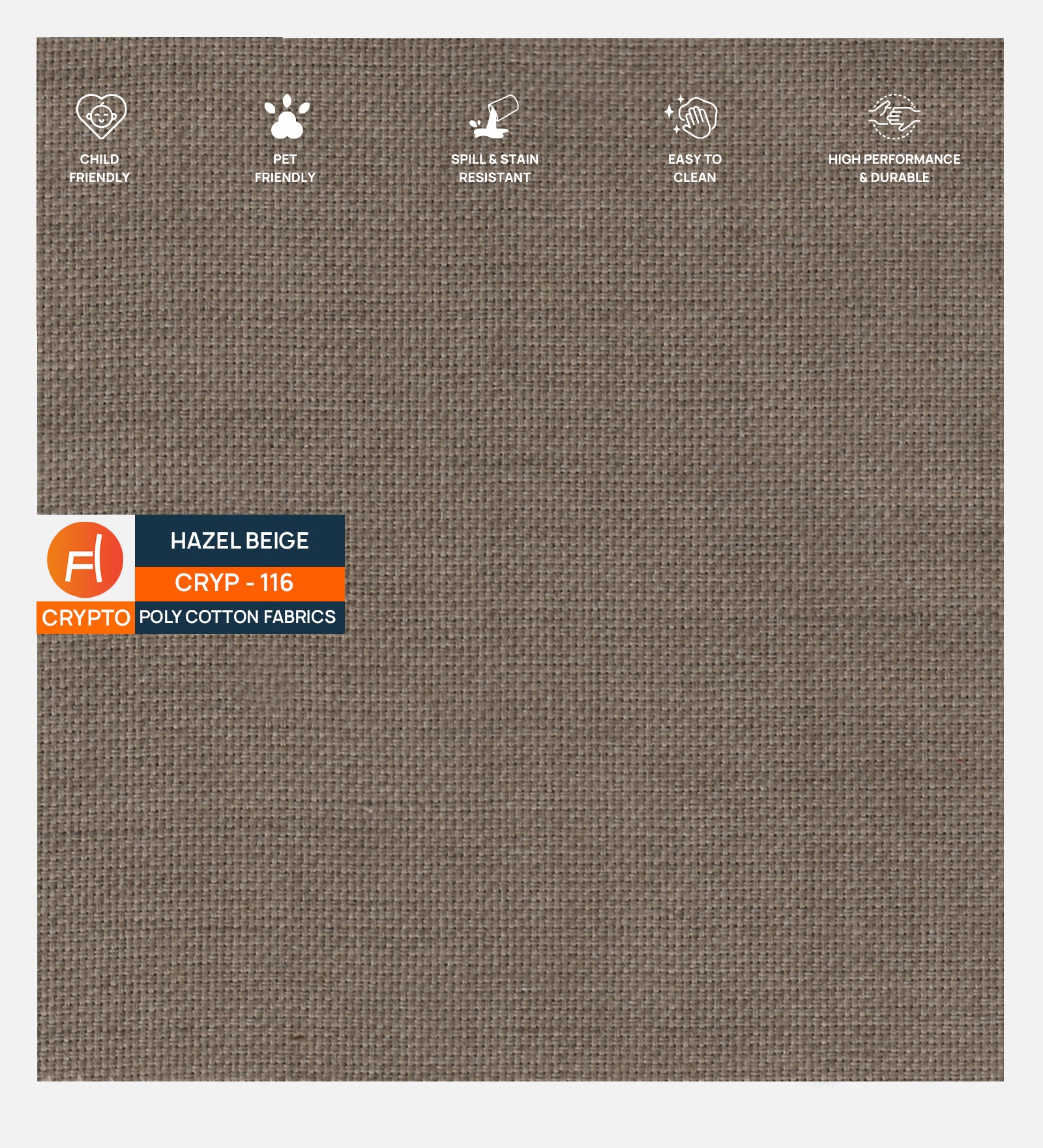 Goofy Fabric 1 Seater Sofa In Hazel Beige Colour - Febonic Living