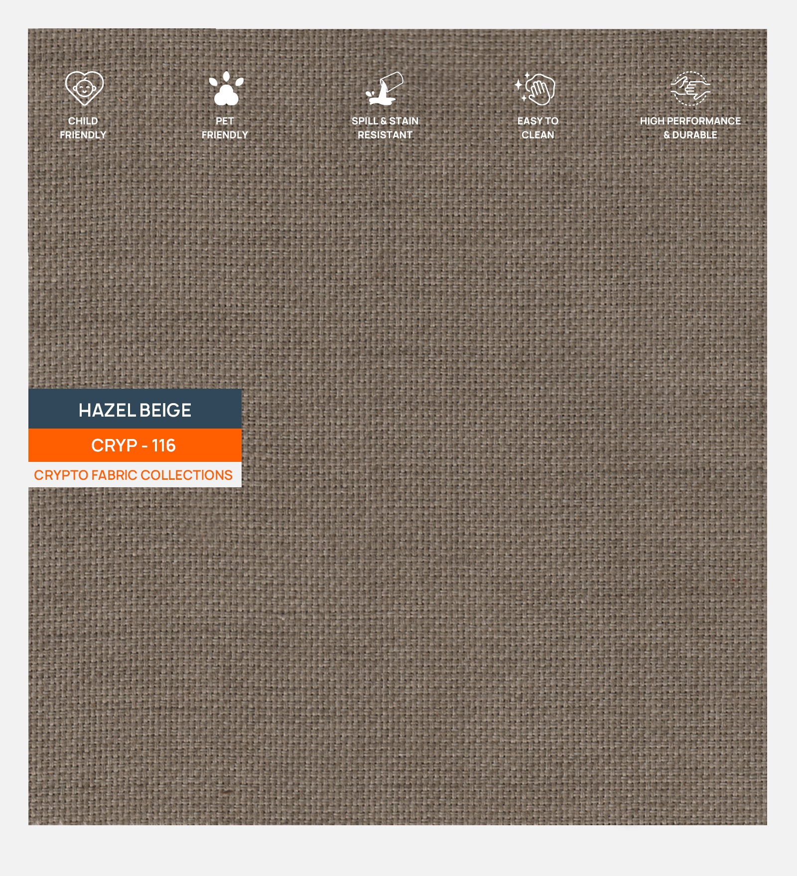 Lenin Crypto Fabric Hazel Beige 116 Code - Febonic Living