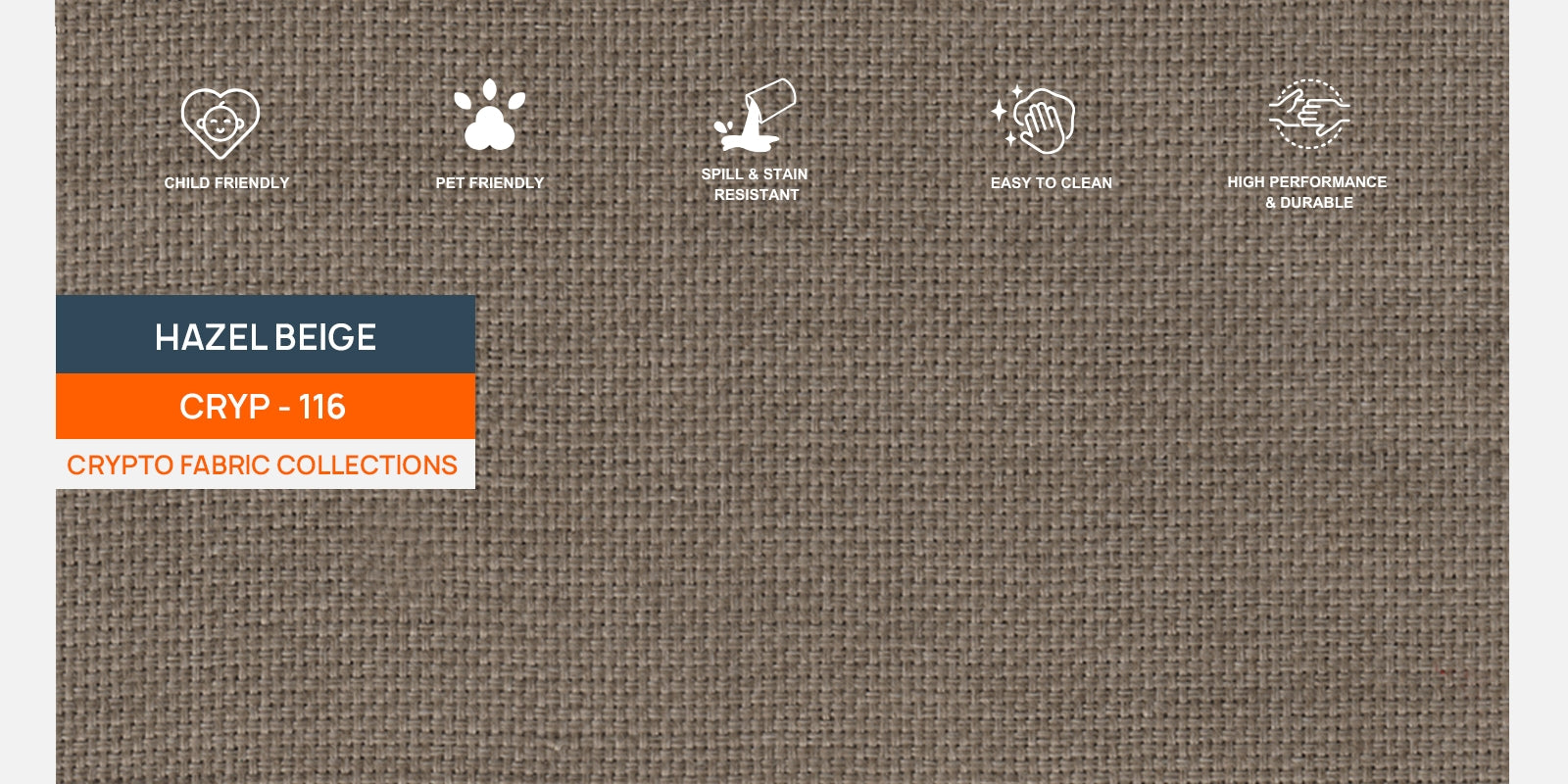 Betty Fabric 6 Seater LHS Corner sofa In Hazel Beige Colour - Febonic Living