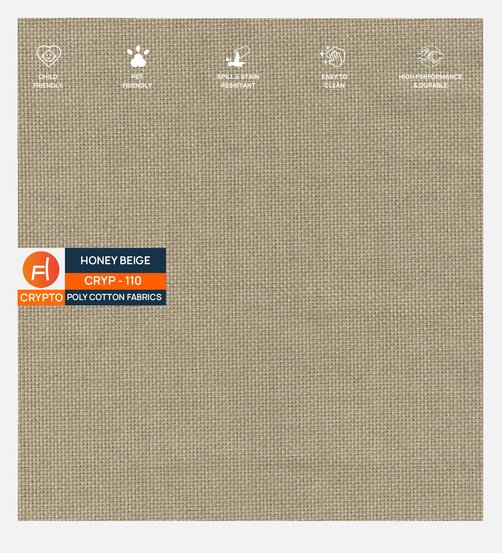 Homer Fabric 1 Seater Sofa In Honey Beige Colour - Febonic Living