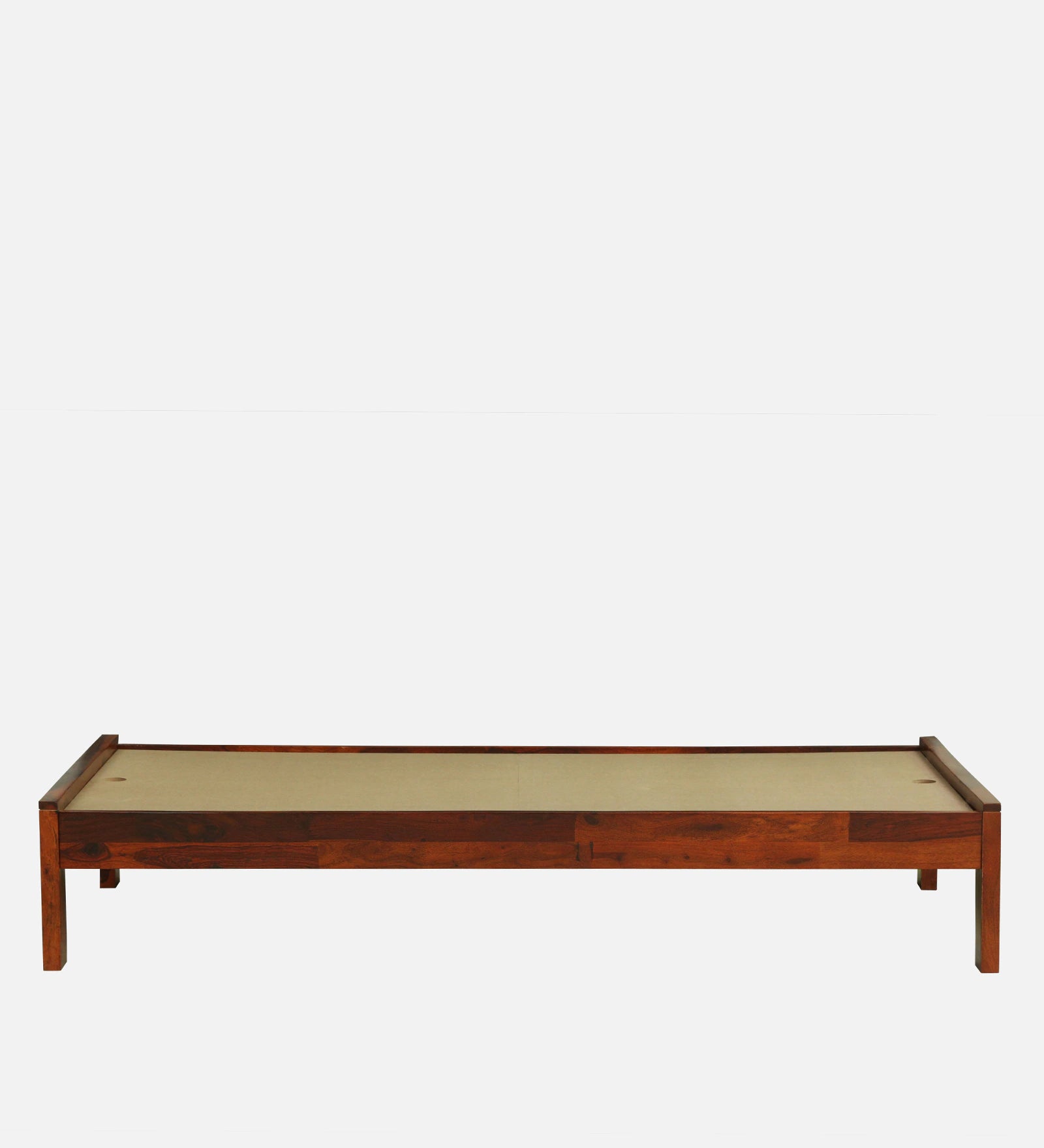 Horten Sheesham Wood Single Bed In Honey Oak Finish