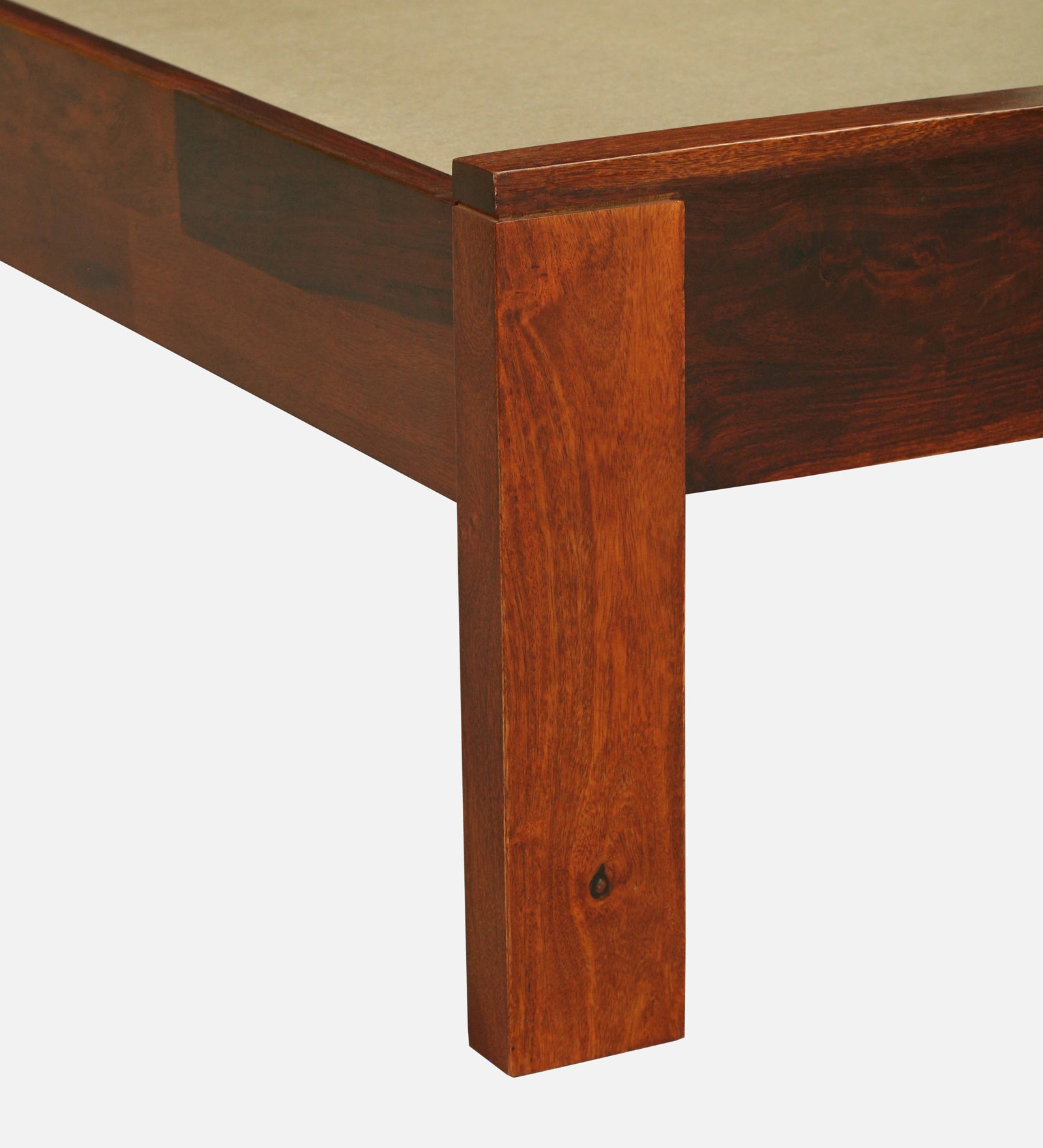 Horten Sheesham Wood Single Bed In Honey Oak Finish