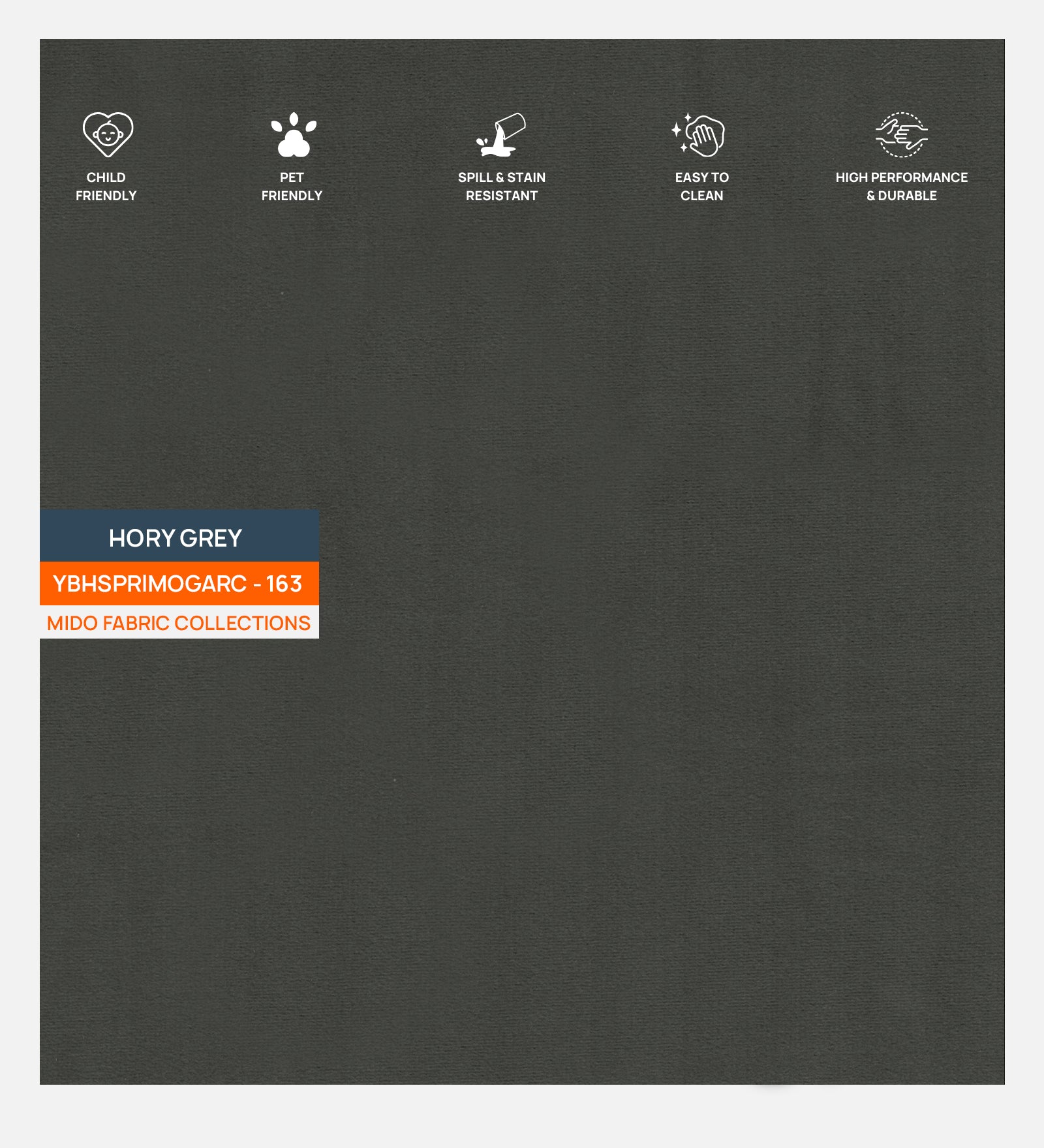 Niya Velvet Wing Chair In Hory Grey Colour - Febonic Living