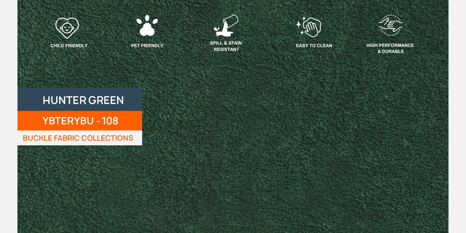 Corny Boucle Fabric 3 Seater Sofa In Hunter Green Colour - Febonic Living