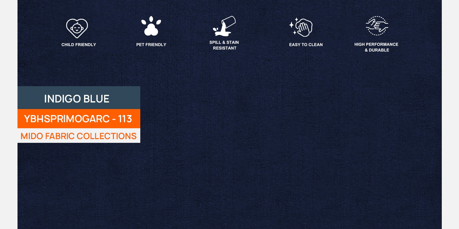 Kaylee Velvet 3 Seater Sofa In Indigo Blue Colour - Febonic Living