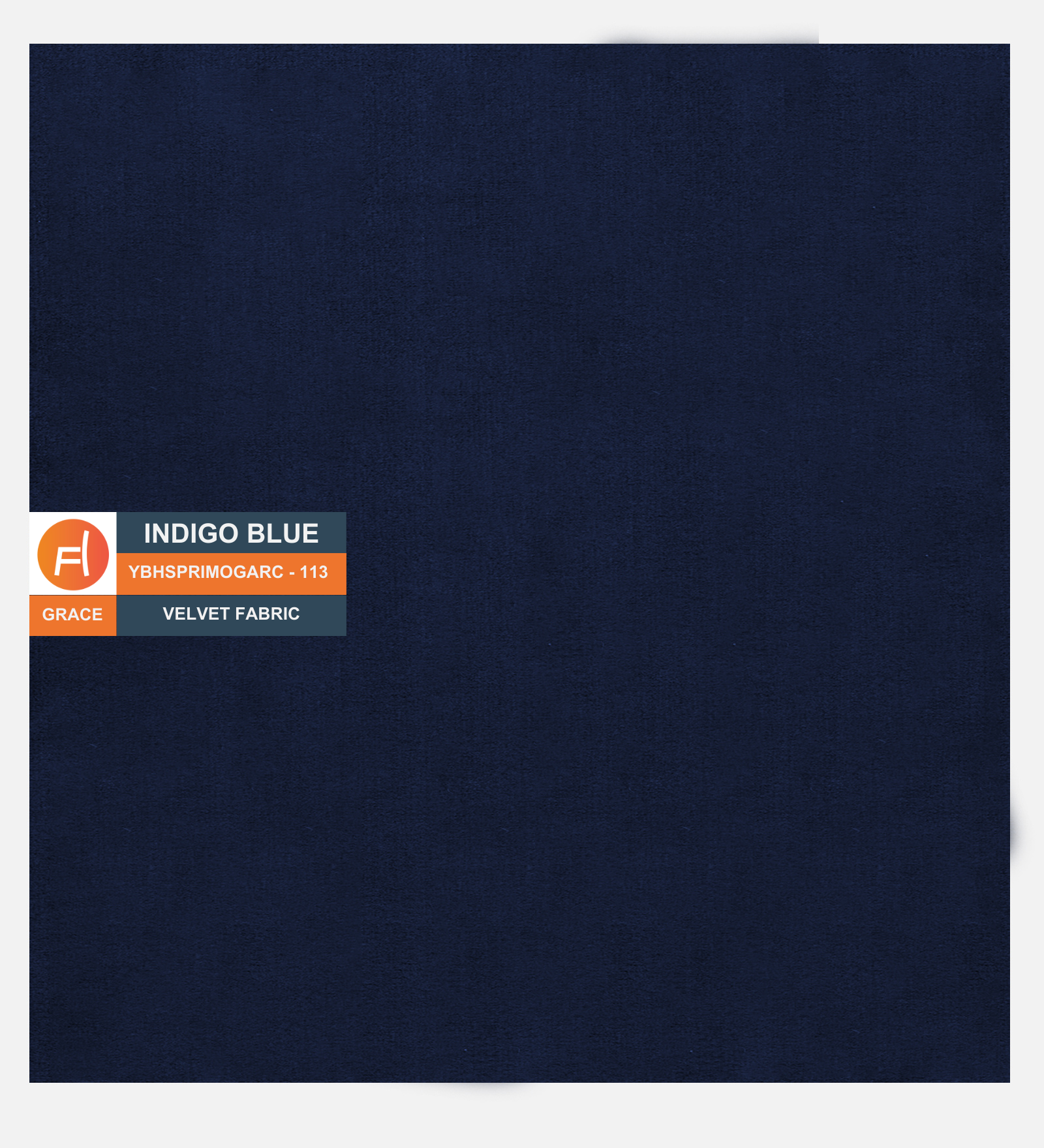 Maro Velvet Upholstered Single Size Bed In Indigo Blue Colour - Febonic Living